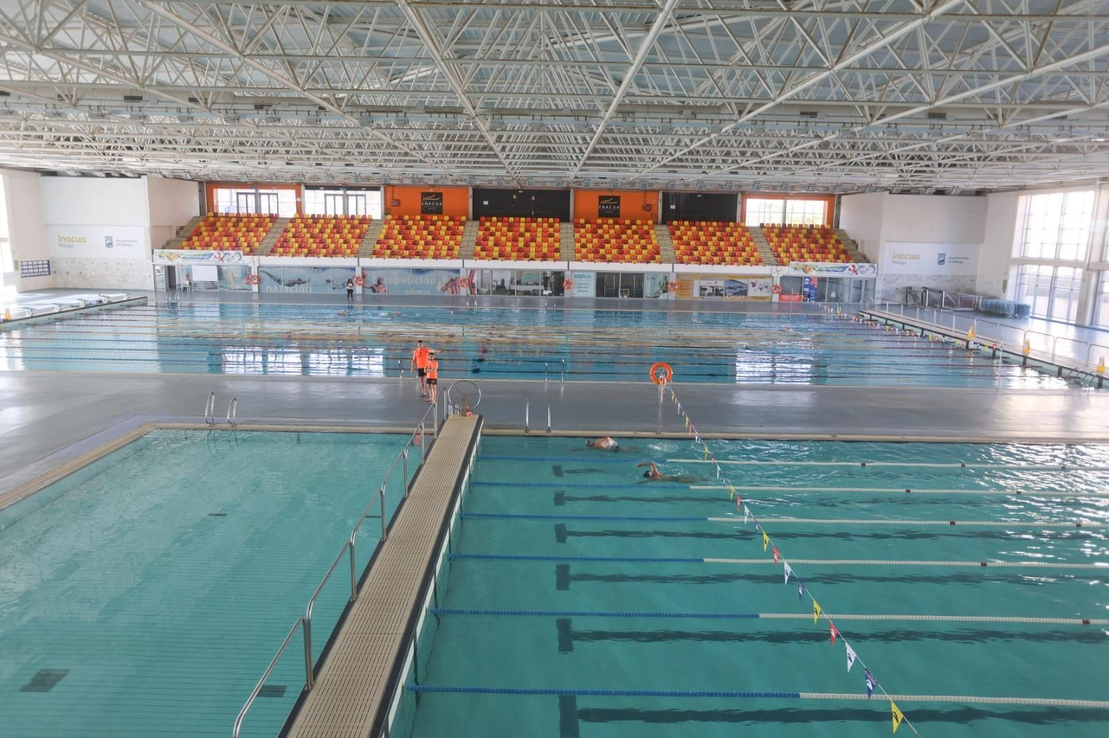 La reapertura de la piscina de 50 metros de Inacua, en imágenes