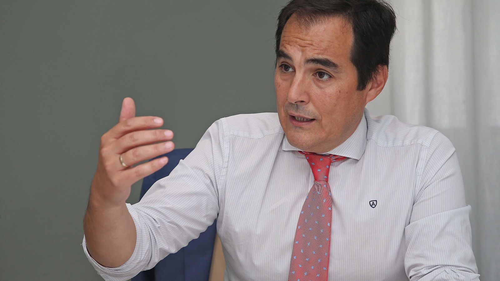 José Antonio Nieto, consejero de Justicia, durante la entrevista.