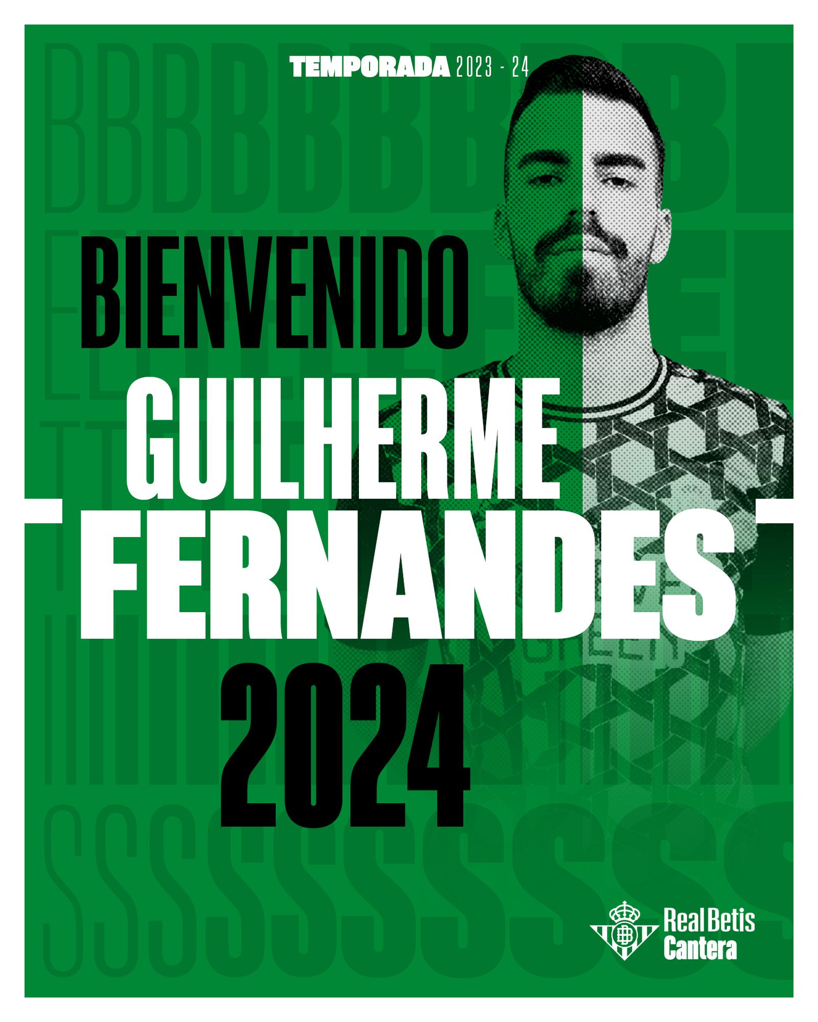 Imagen del anuncio del fichaje por parte del Betis.
