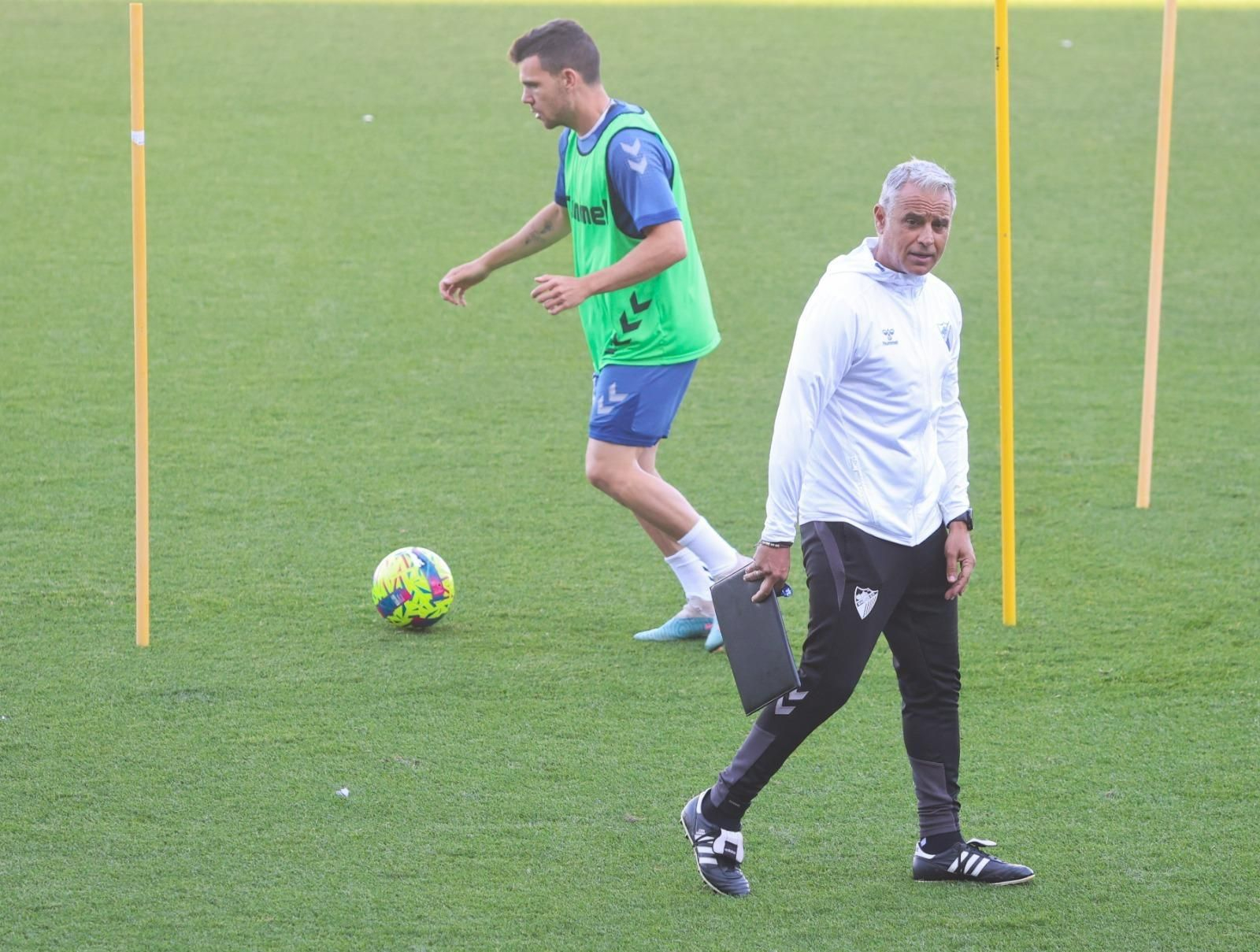 Primer entrenamiento de esta semana del Málaga, en fotos