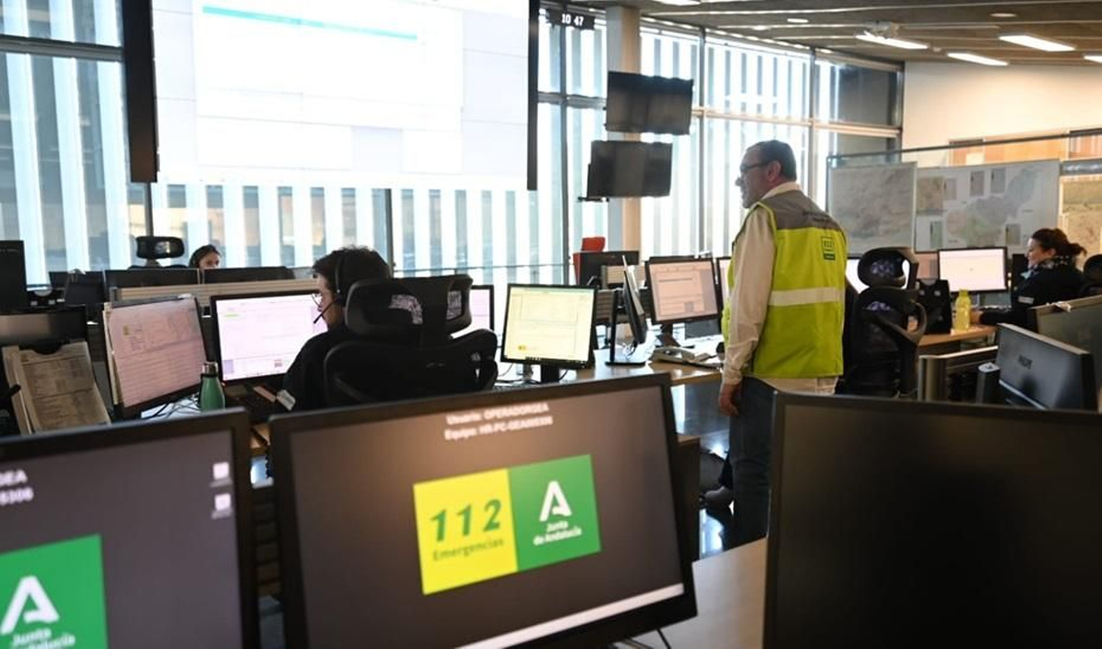 Imagen de archivo de una sala del 112