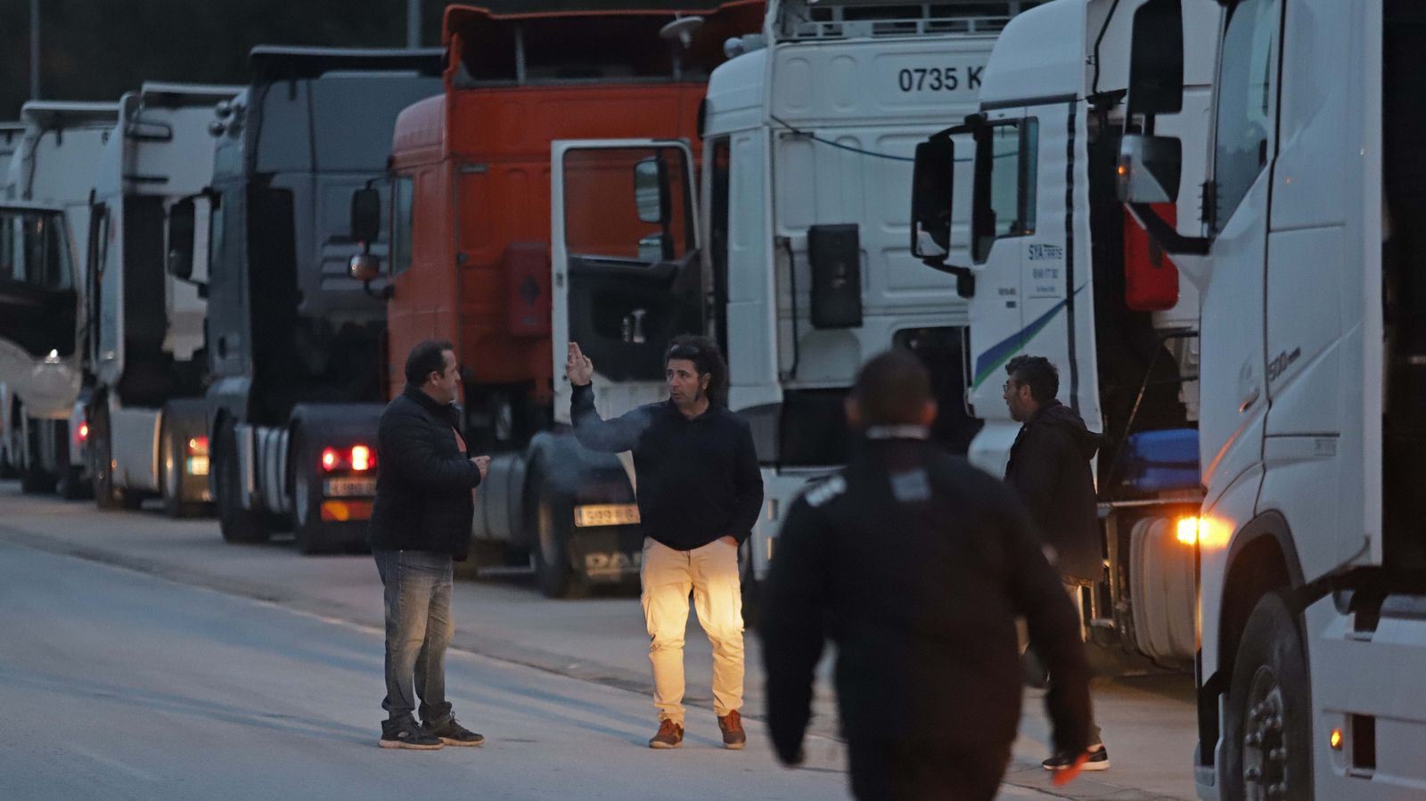 Fotos de la marcha de camiones en el Campo de Gibraltar