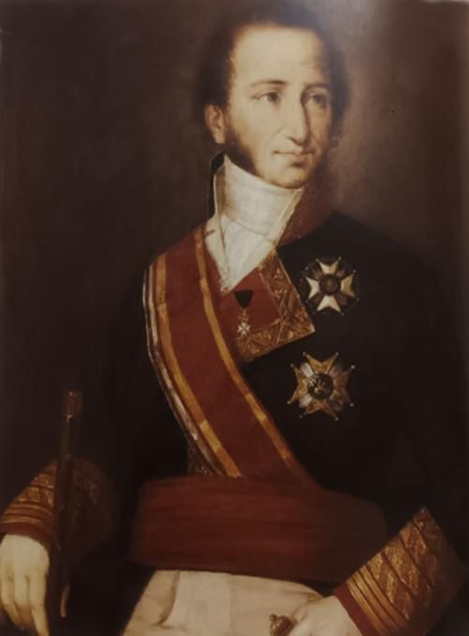 Cuadro con la imagen del almirante Cayetano Valdés.