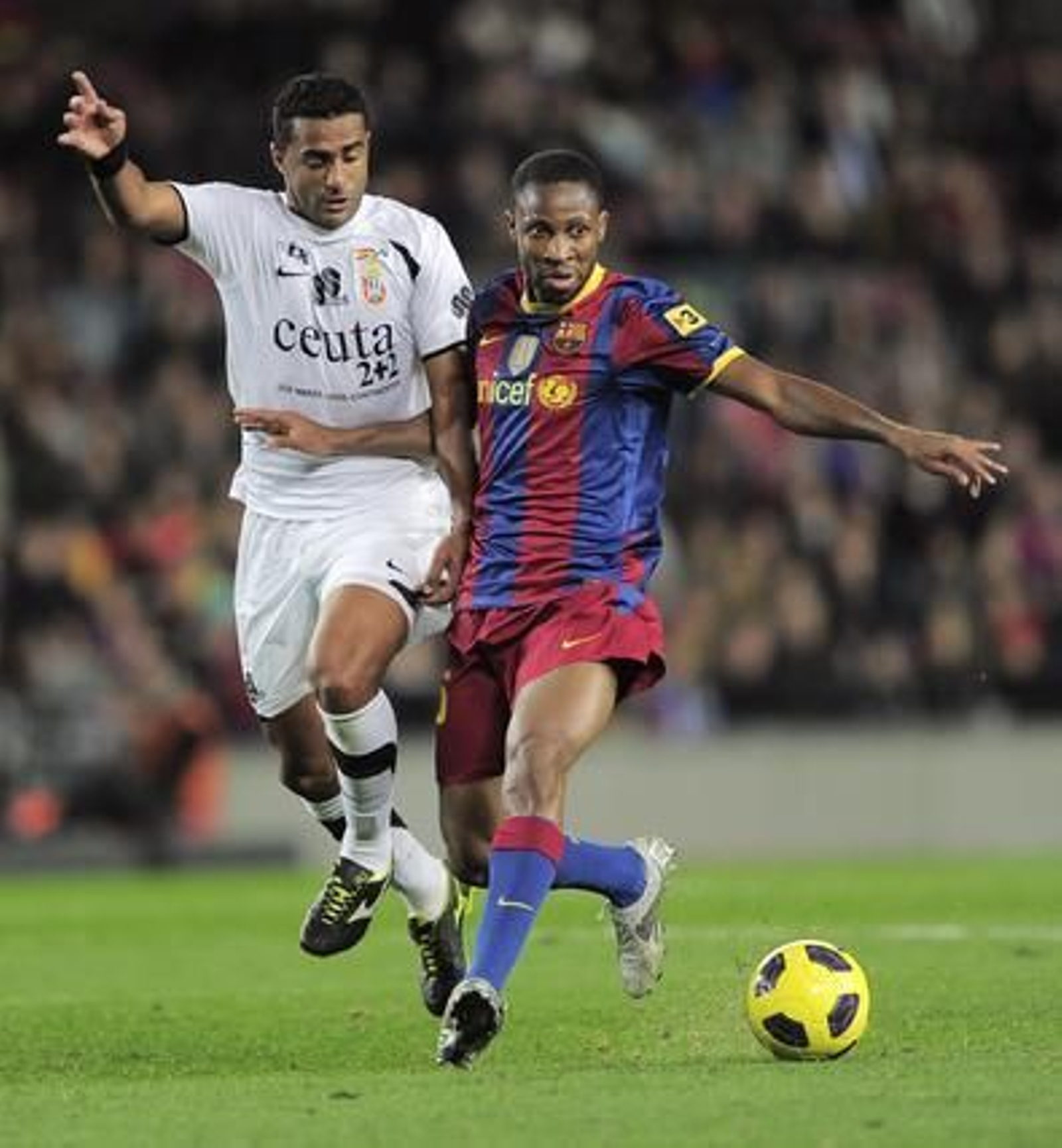 El Barcelona vence al Ceuta desplegando un fútbol tan atractivo como siempre.

Foto: Reuters