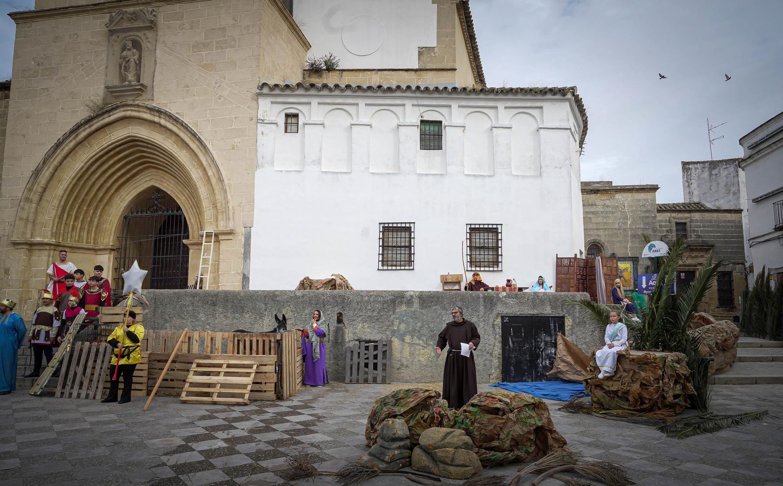 El Belén Viviente de la plaza de San Lucas de Jerez en imágenes