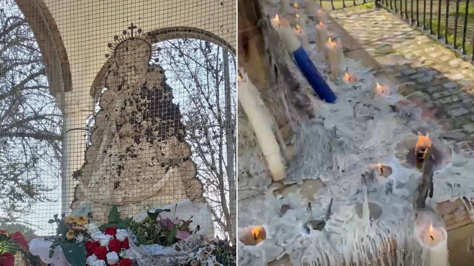 Imagen del acto vandálico.