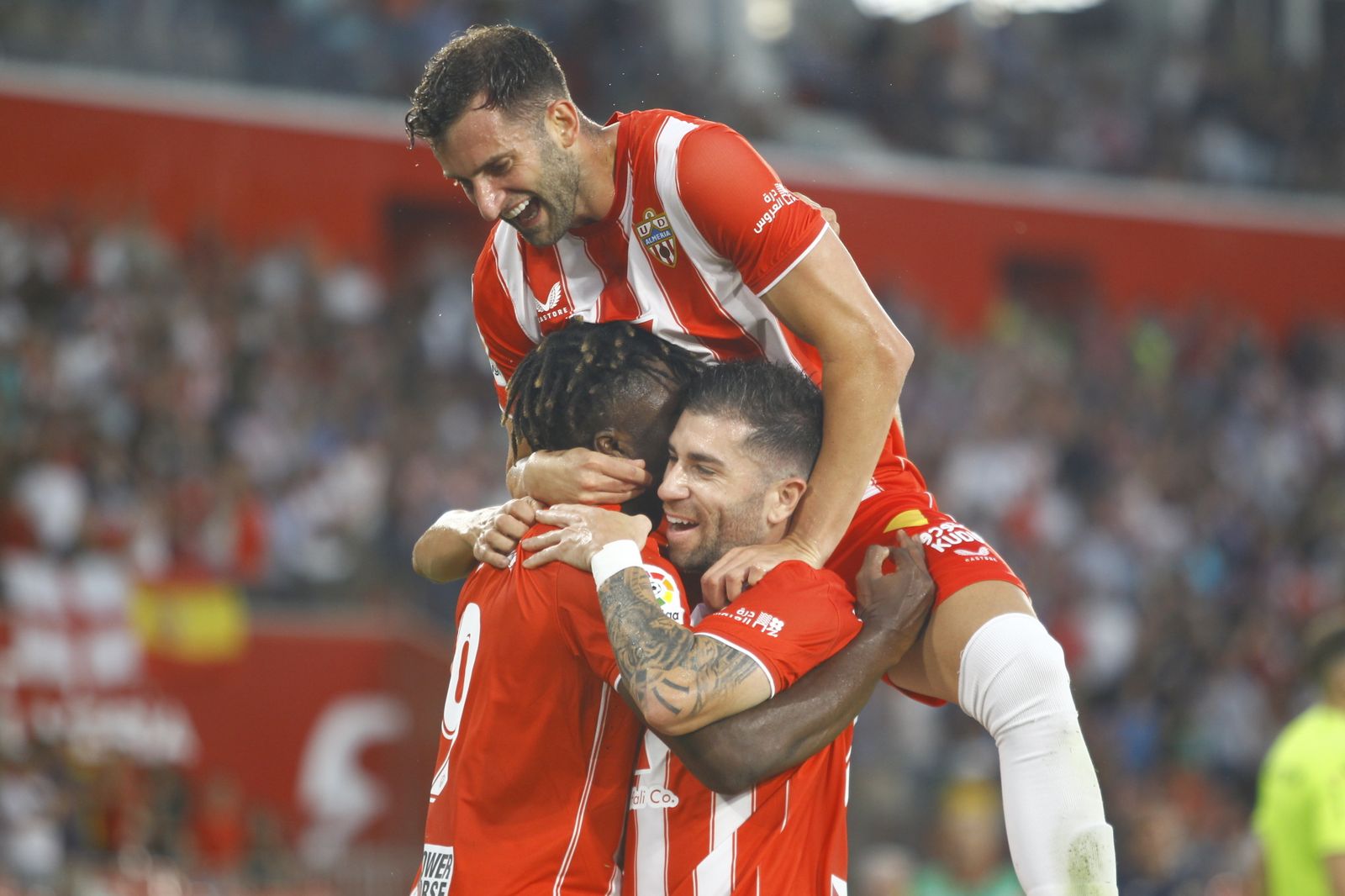 Imágenes del partido de fútbol U.D. Almería-Girona F.C.