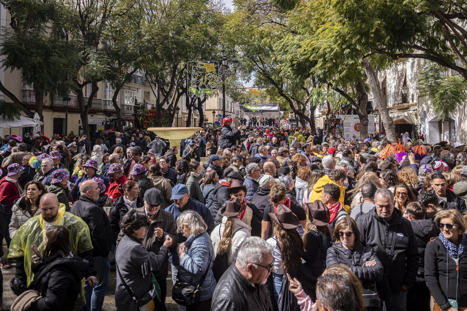 Las imágenes del segundo sábado de Carnaval de Cádiz 2025: Carrusel de coros bajo la lluvia