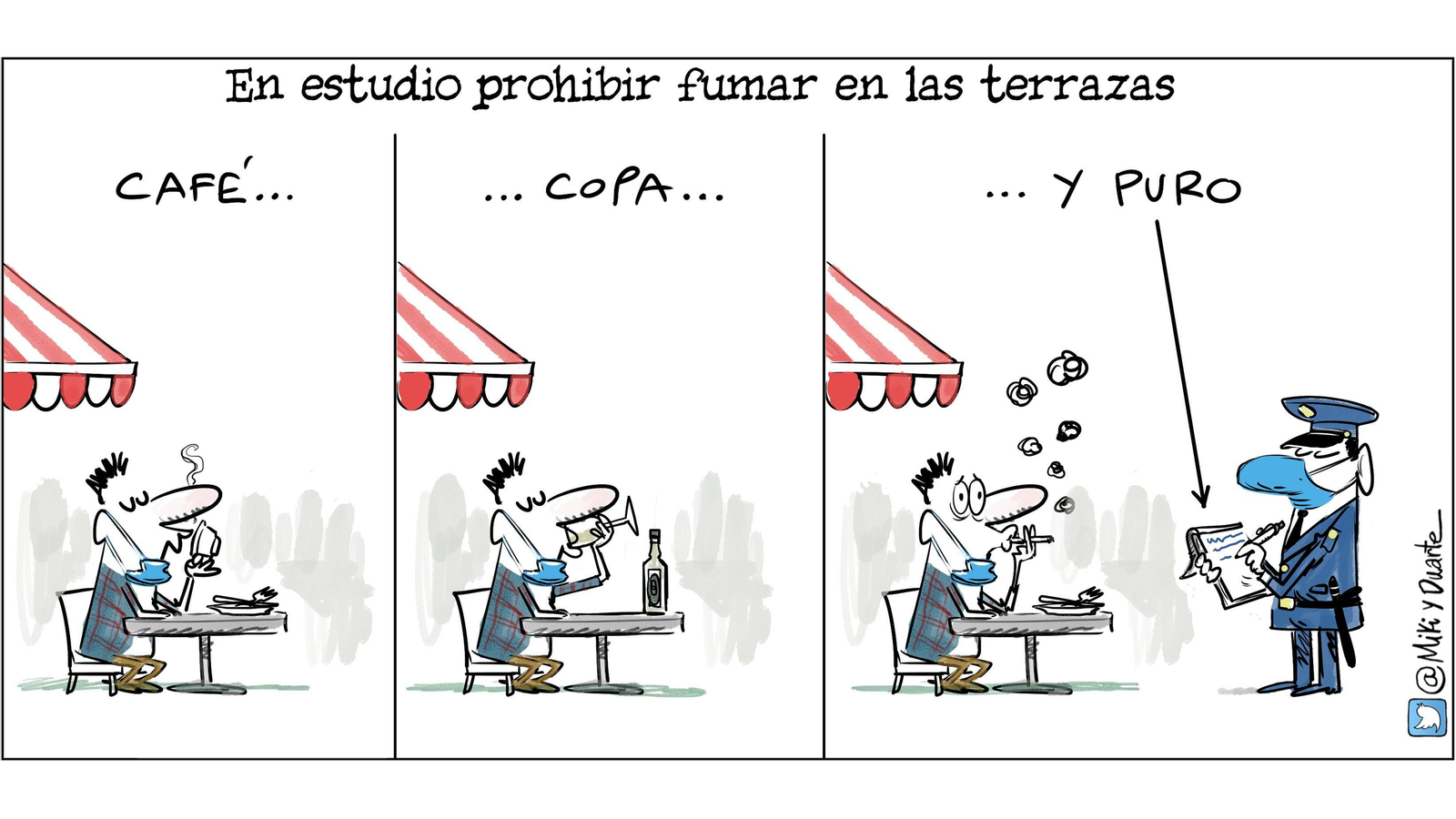 Fumar en las terrazas