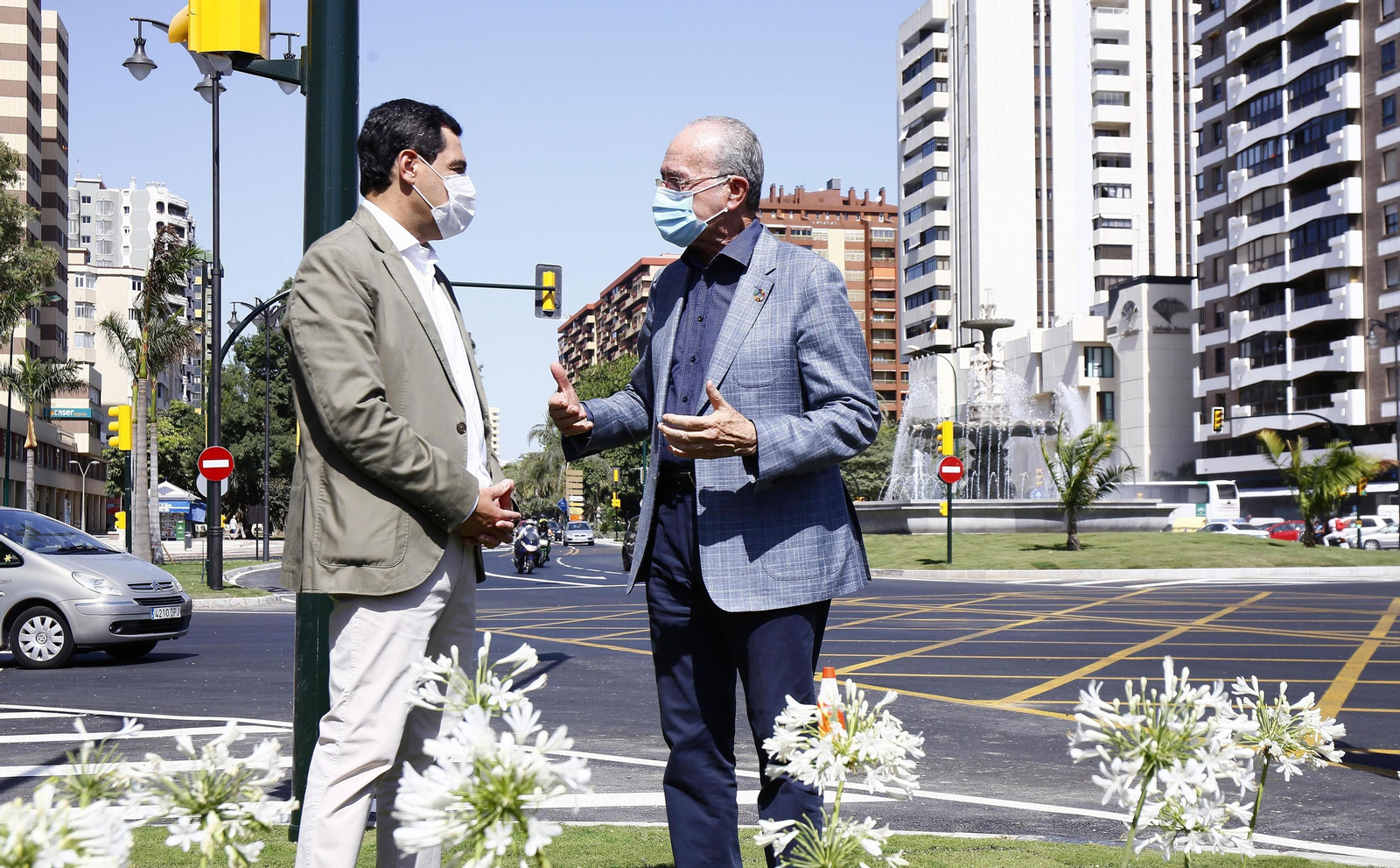 Fotos de la reinauguración de la avenida de Andalucía de Málaga, libre de obras 10 años después