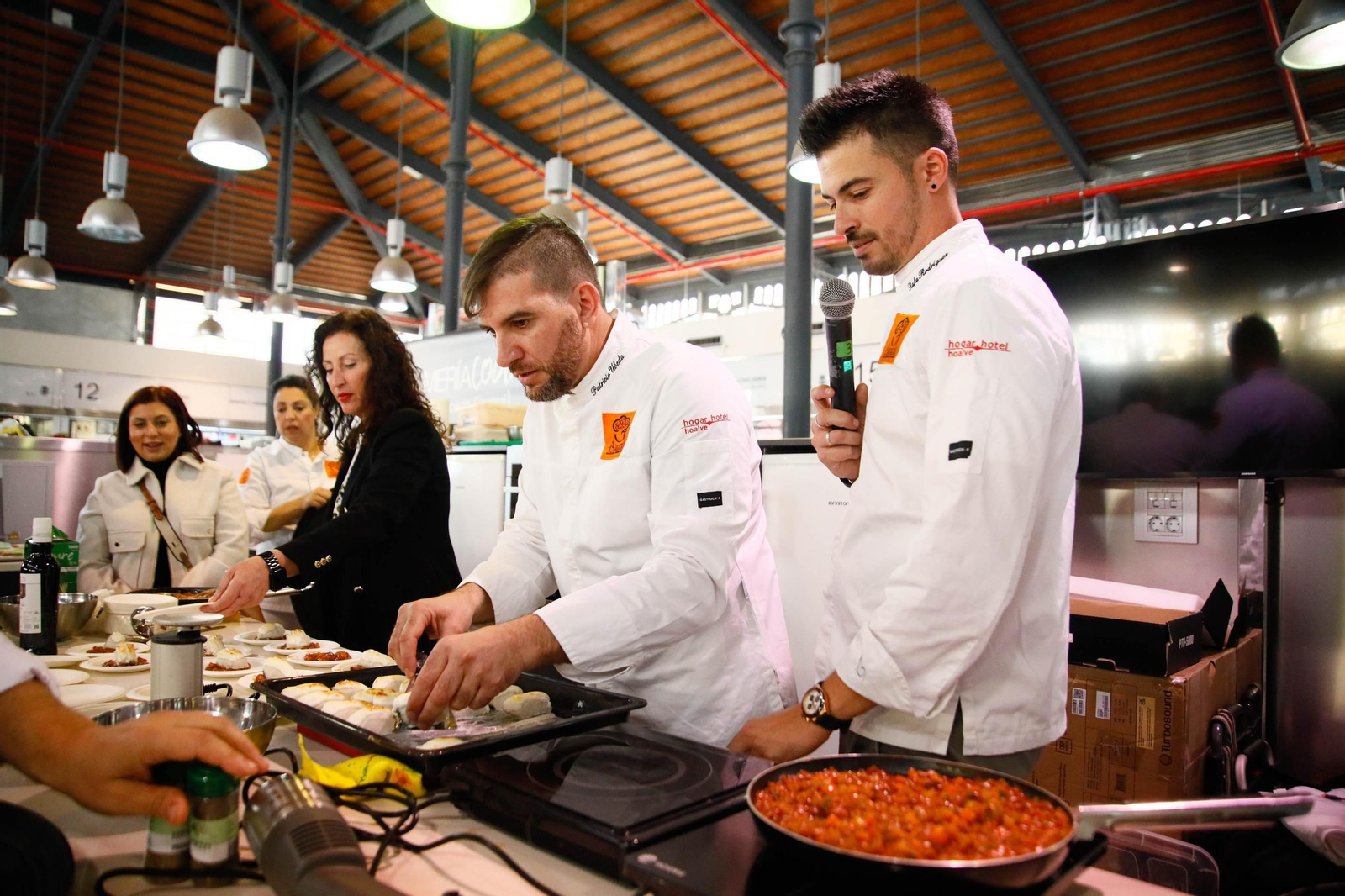 Showcooking en el Mercado Central.