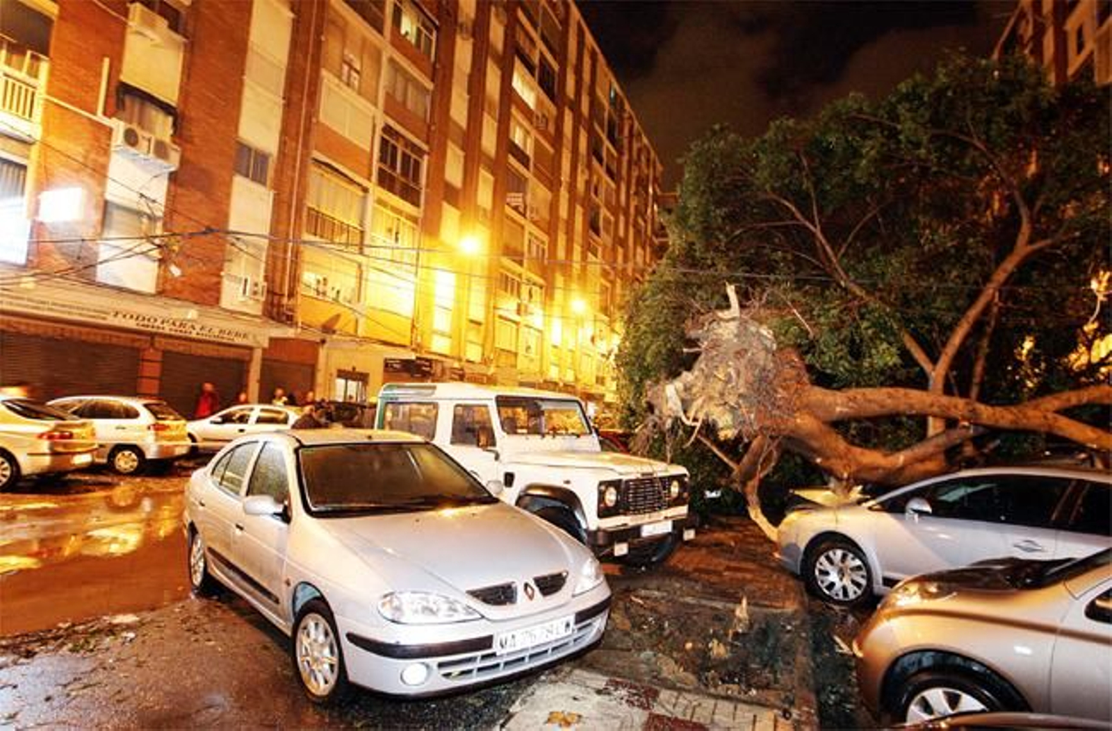Las fotos del tornado de San Andrés en Málaga en 2009