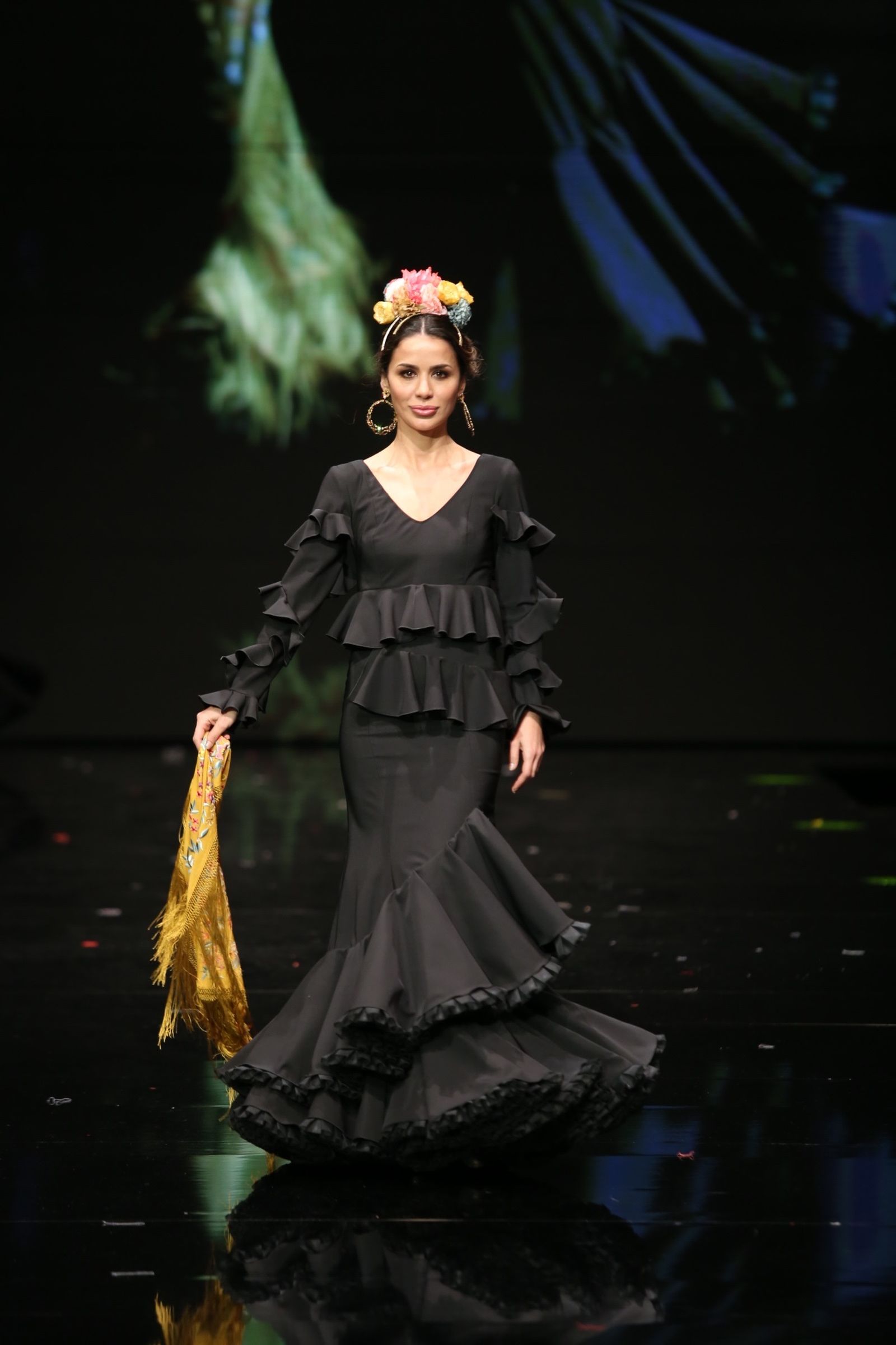 El traje de flamenca negro de 2019, sinónimo de elegancia