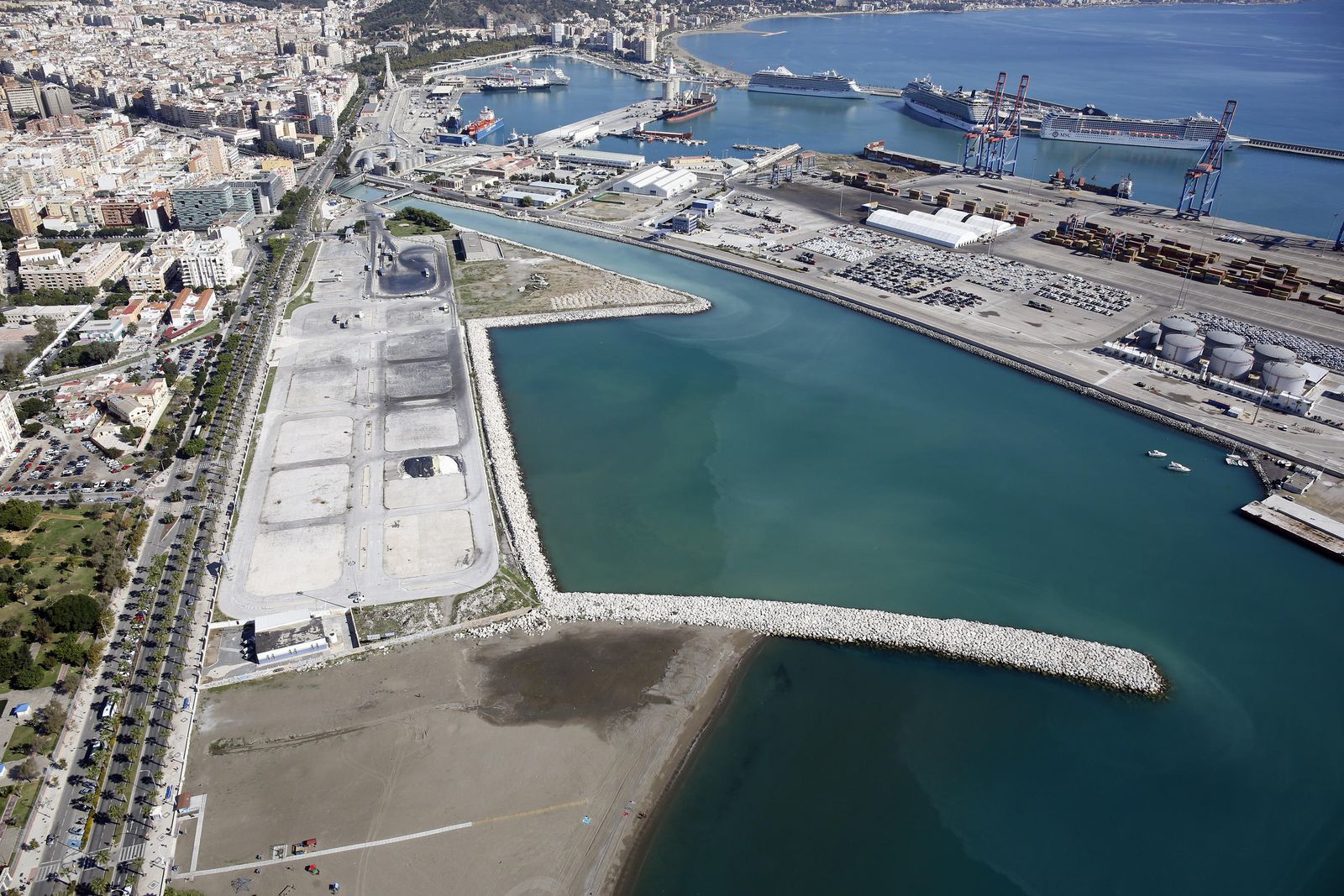 Vista aérea de los suelos de San Andrés.