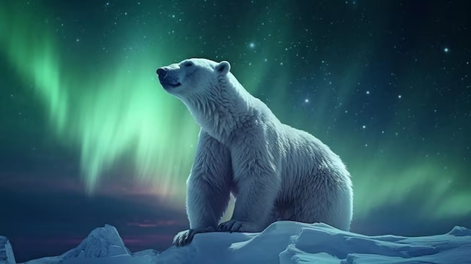 Imagen de una aurora boreal.