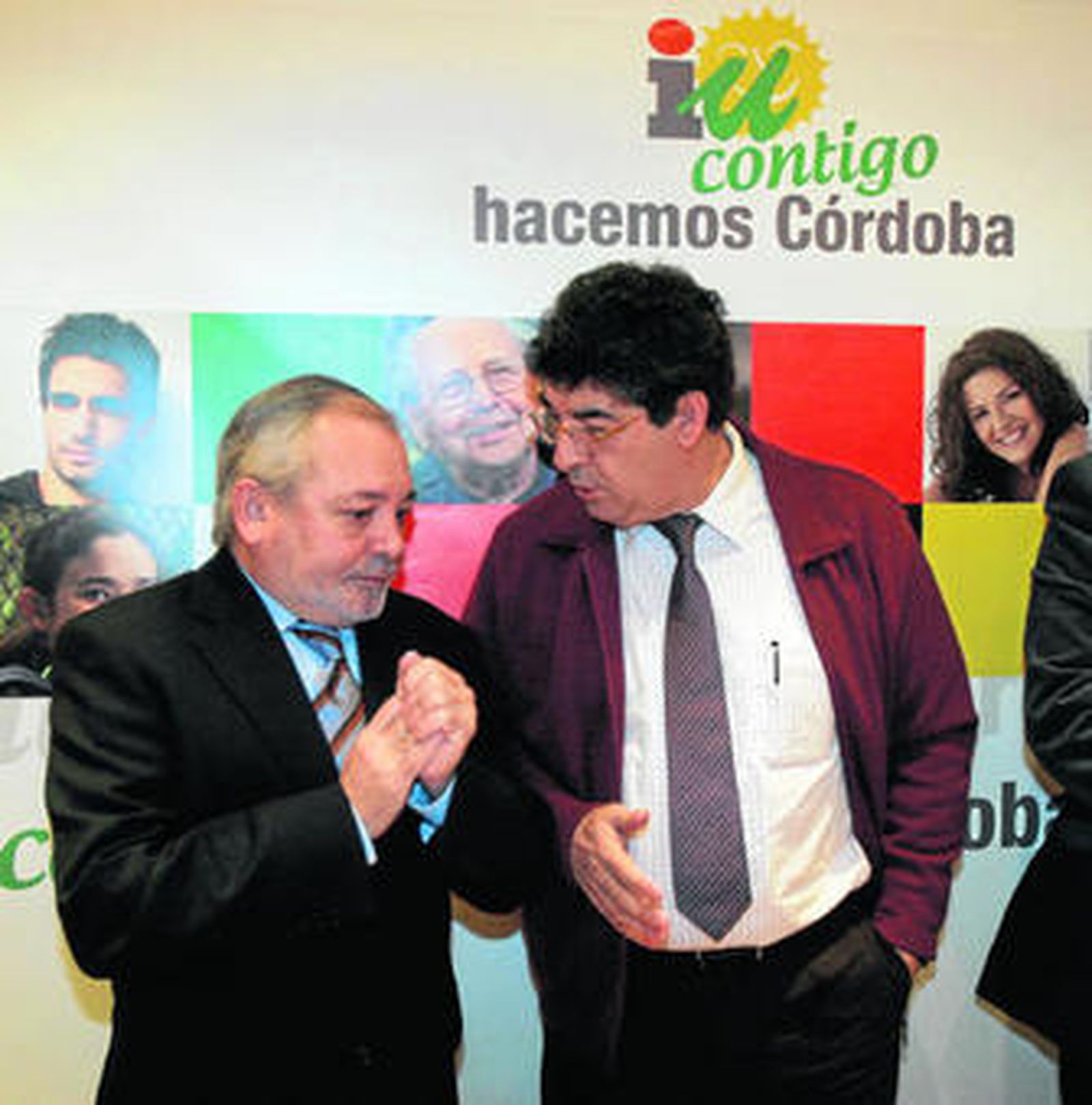 Ocaña y Valderas, ayer en Córdoba.