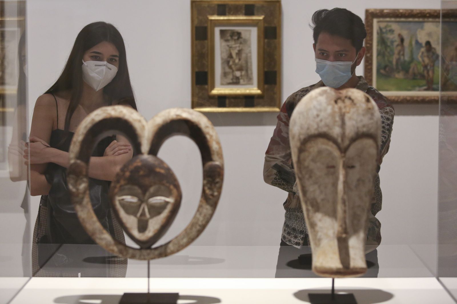 Las fotos del (tímido) reencuentro con los museos en Málaga