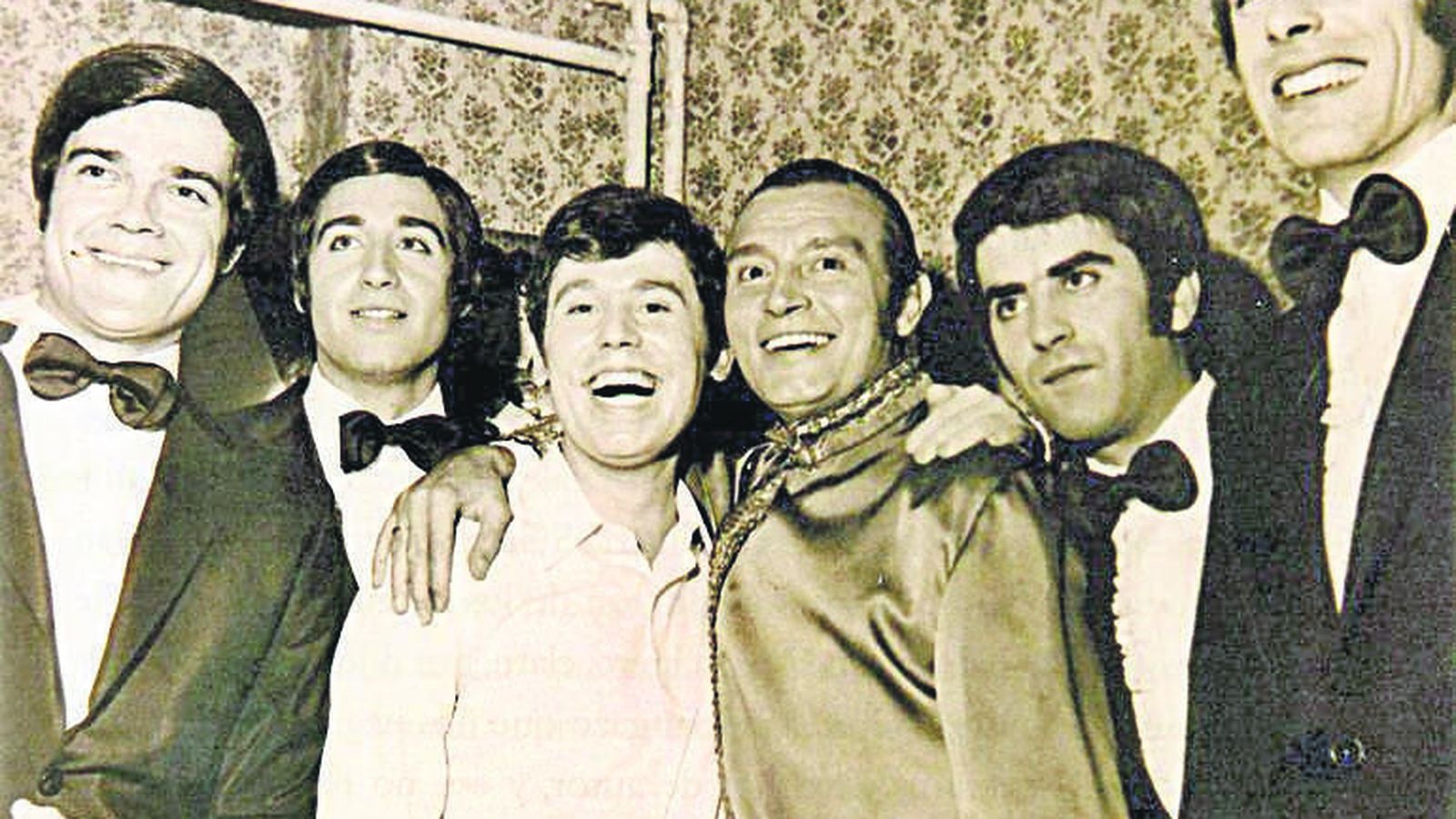 Con Los Payos, junto a Raphael, Toni Leblanc y Ángel de Andrés en 1969.