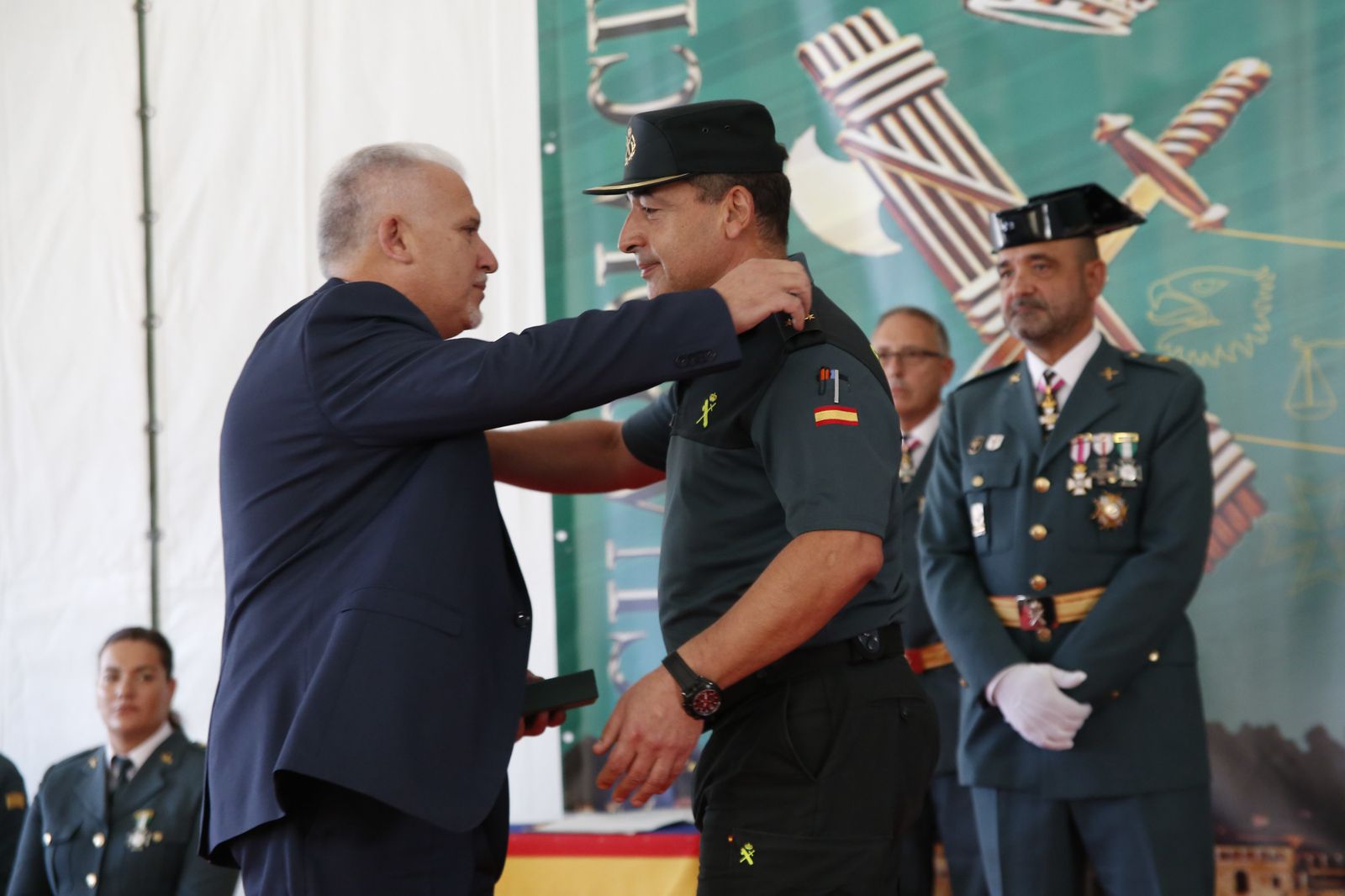 Imágenes del acto de celebración de la patrona de la Guardia Civil