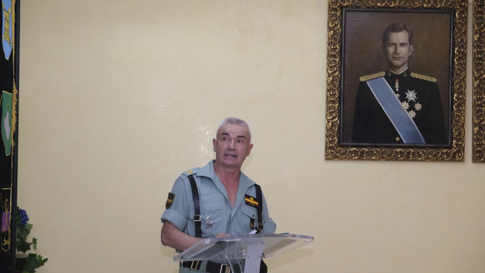 Visita de la Ministra de Defensa Margarita Robles a La Legión Española, en Viator