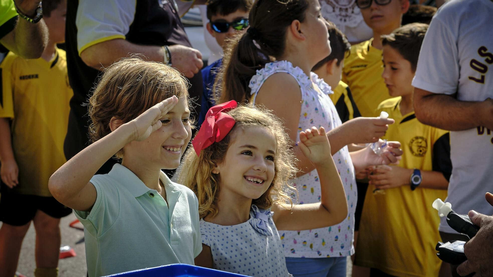 Instantánes durante la jornada de Puertas abiertas en el patio la Comandancia