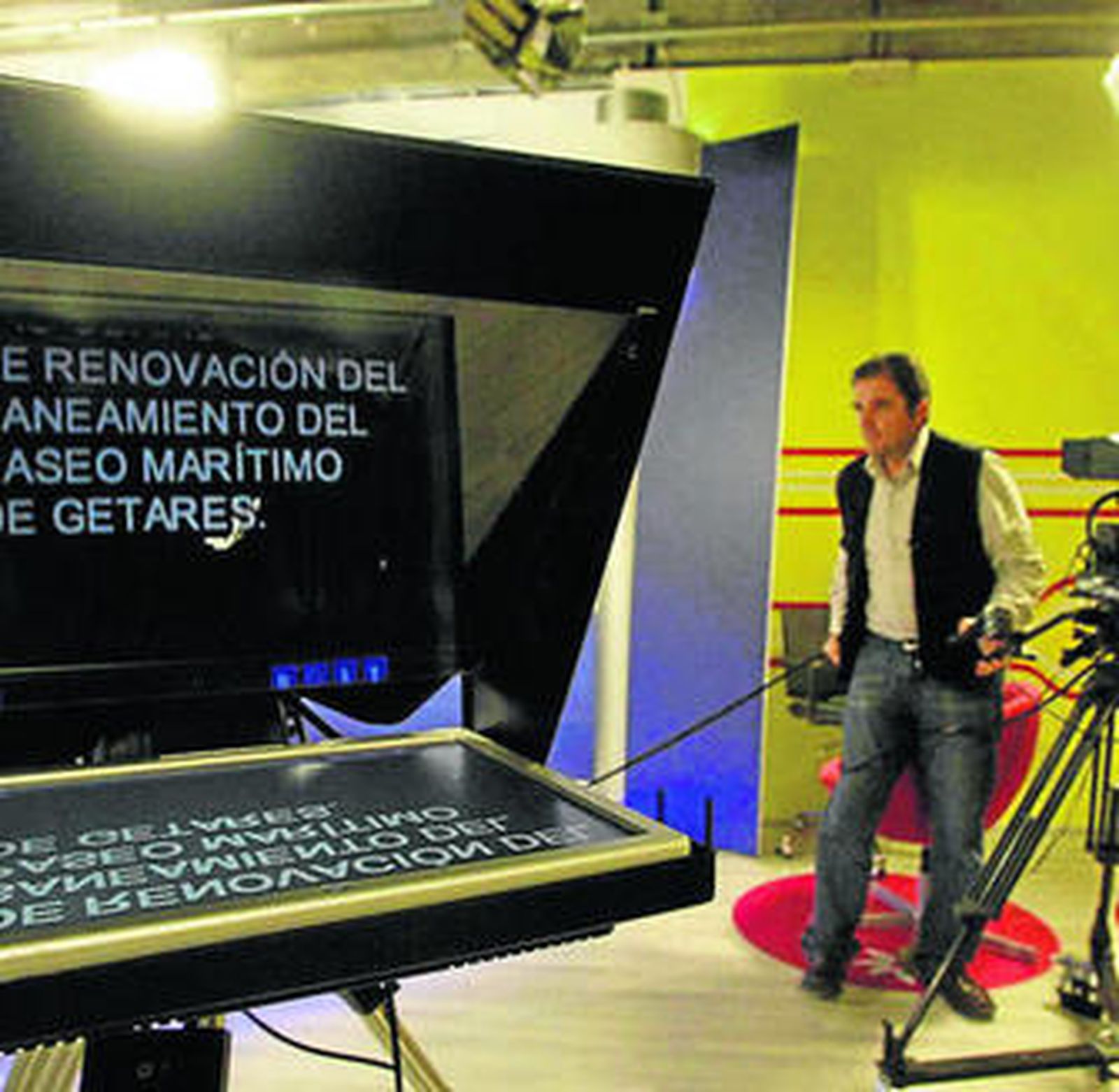 Interior de las instalaciones de Onda Algeciras Televisión.