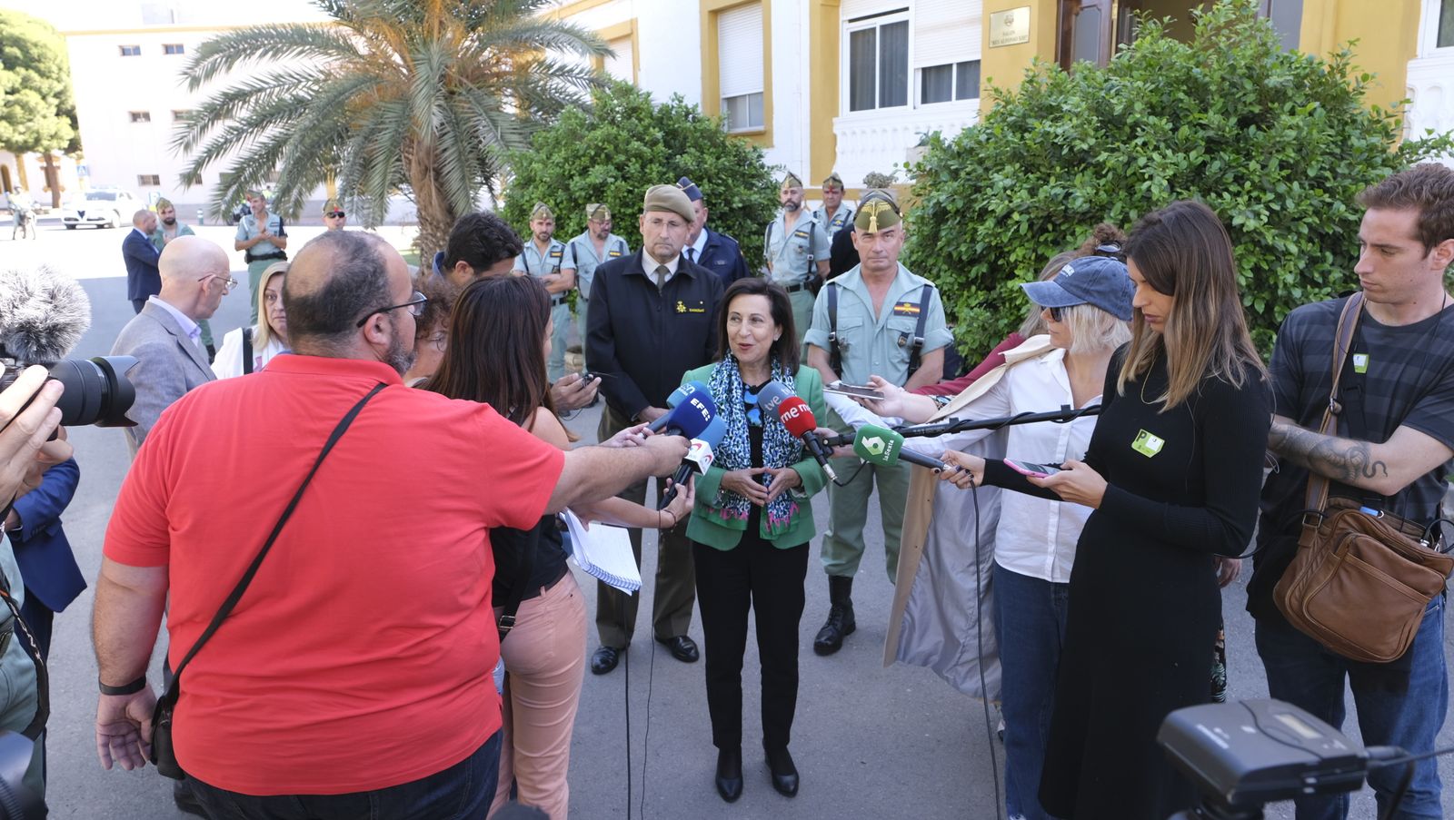 Imágenes de la visita de la Ministra de Defensa Margarita Robles a la Brigada Alfonso XIII de La Legión
