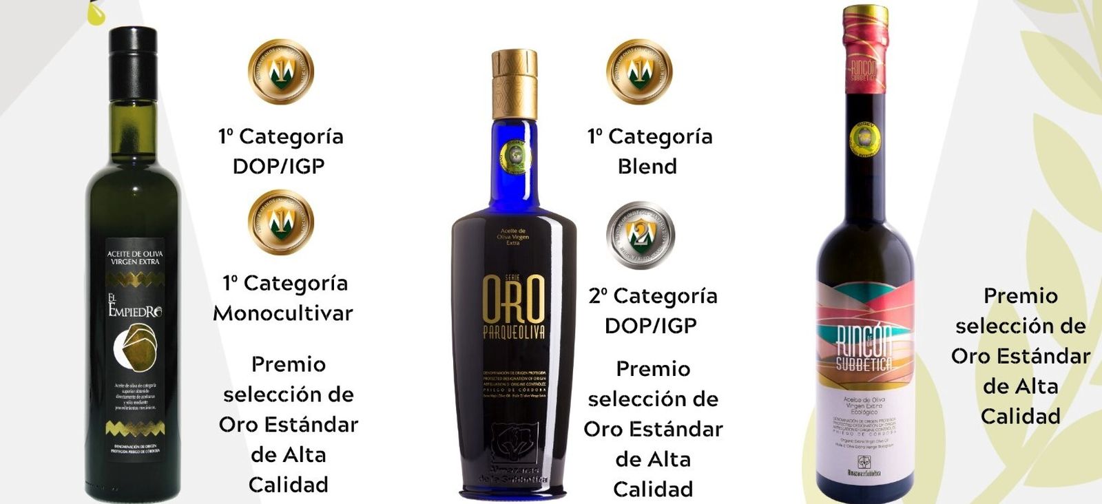 Marcas de aceite de oliva.