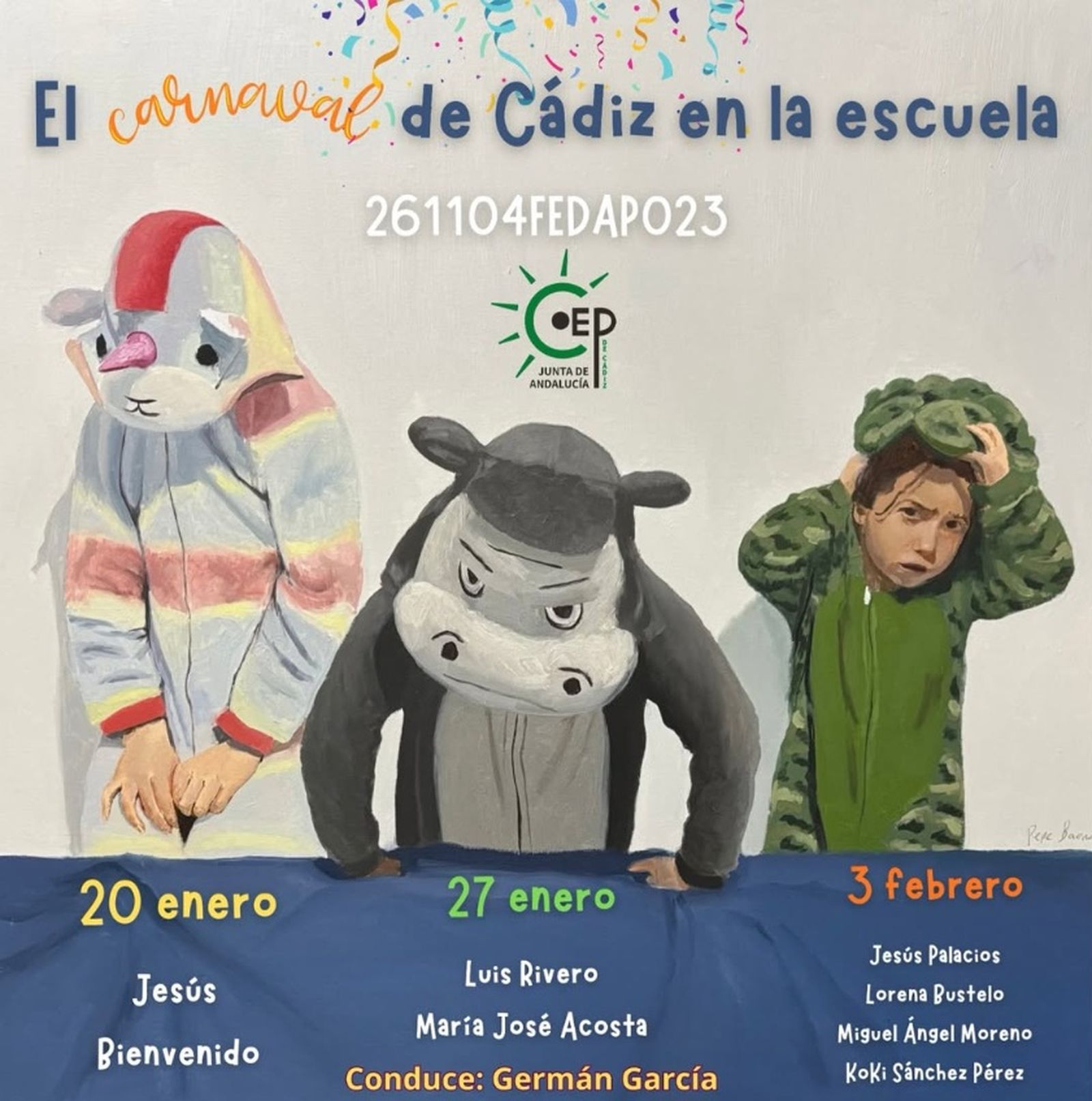 El cartel de El carnaval de Cádiz en la escuela
