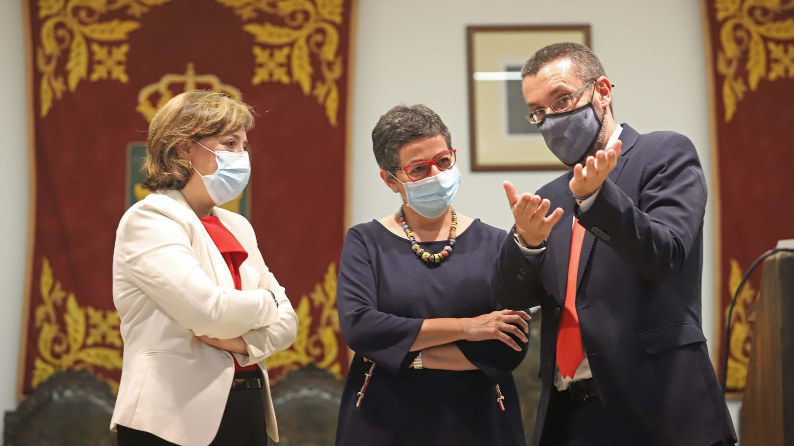 Visita de Arancha González Laya a La Línea y la Verja de Gibraltar