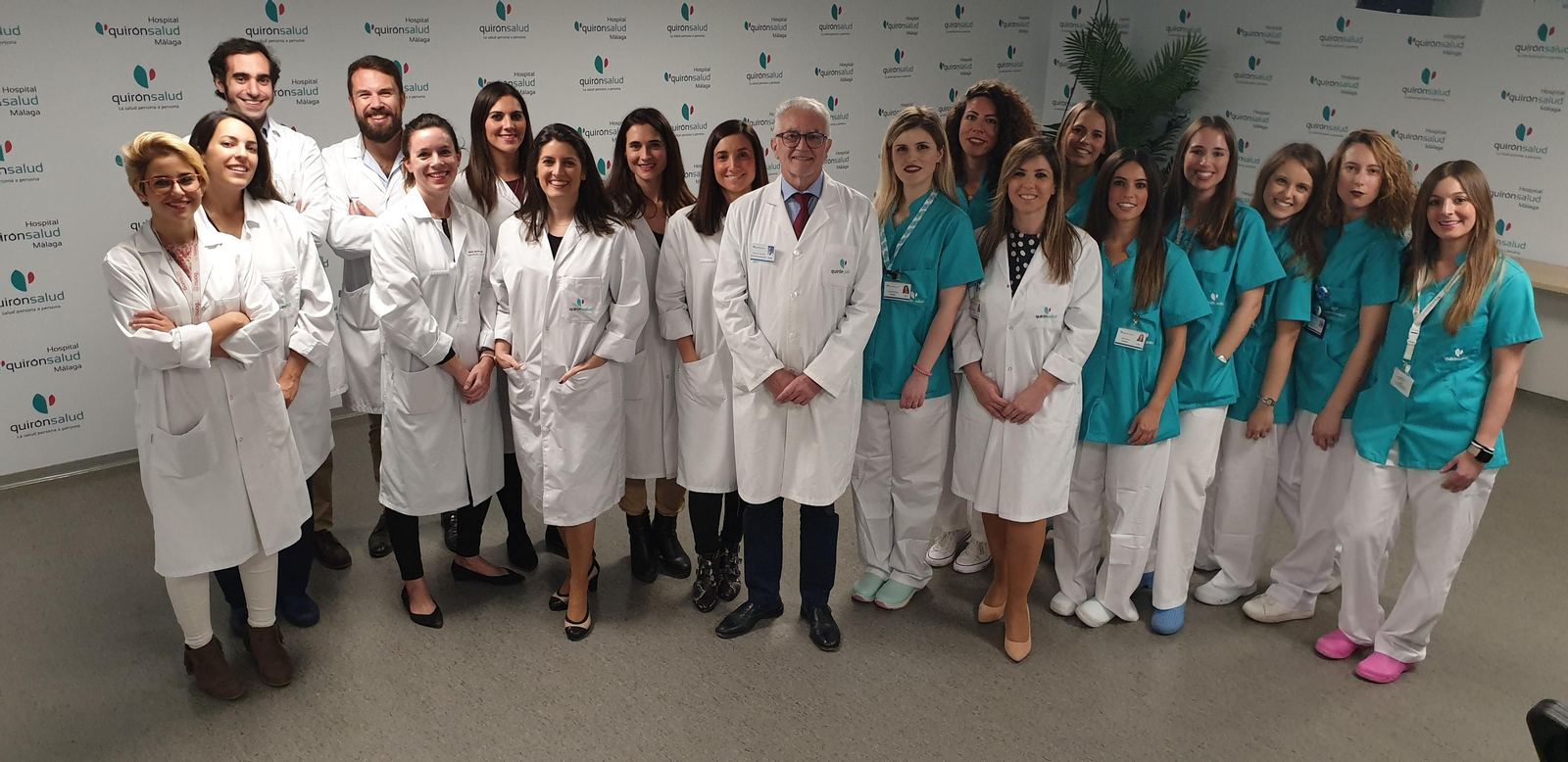 El equipo de Obstetricia de Quirónsalud Málaga.
