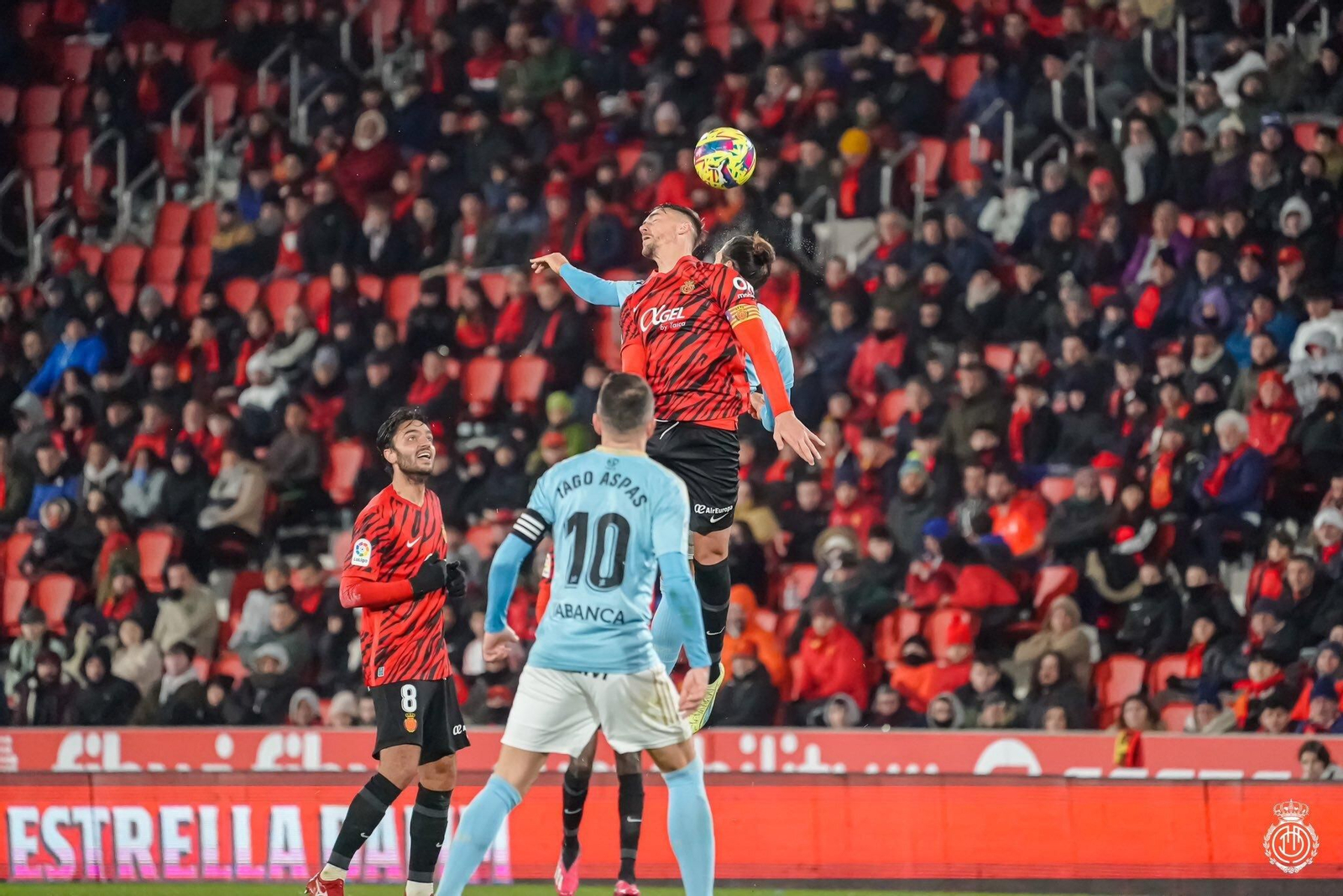 Un lance del Mallorca-Celta de la 18ª jornada.
