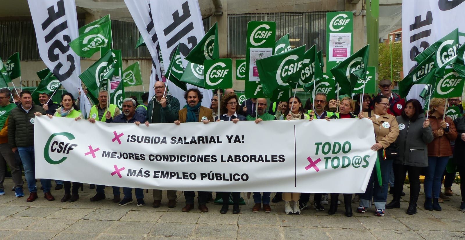 En la imagen, un momento de la última manifestación de CSIF Córdoba.