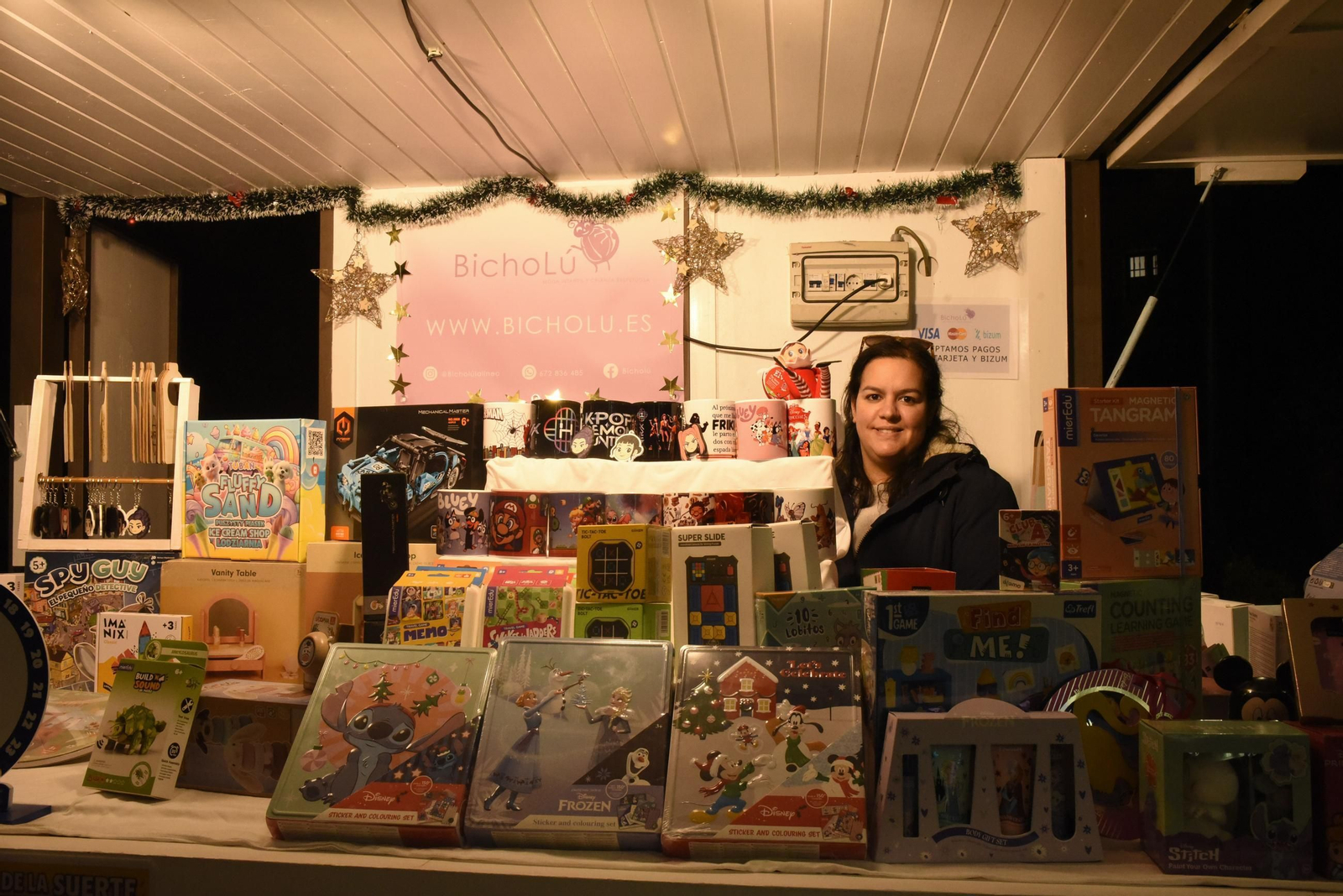 Fotos del poblado navideño de los Jardines Saccone de La Línea