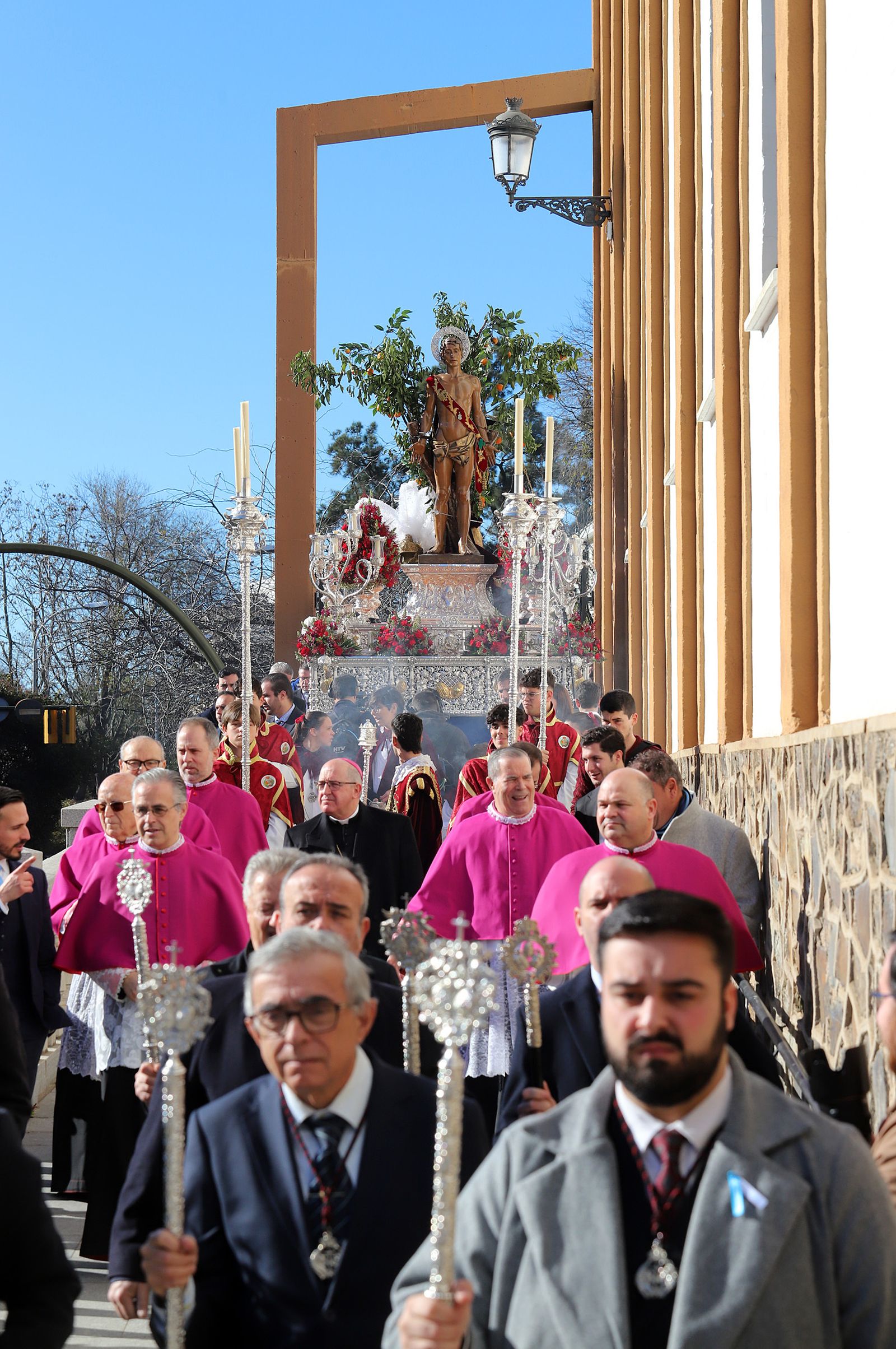 Imágenes de la procesión de San Sebastián en Huelva