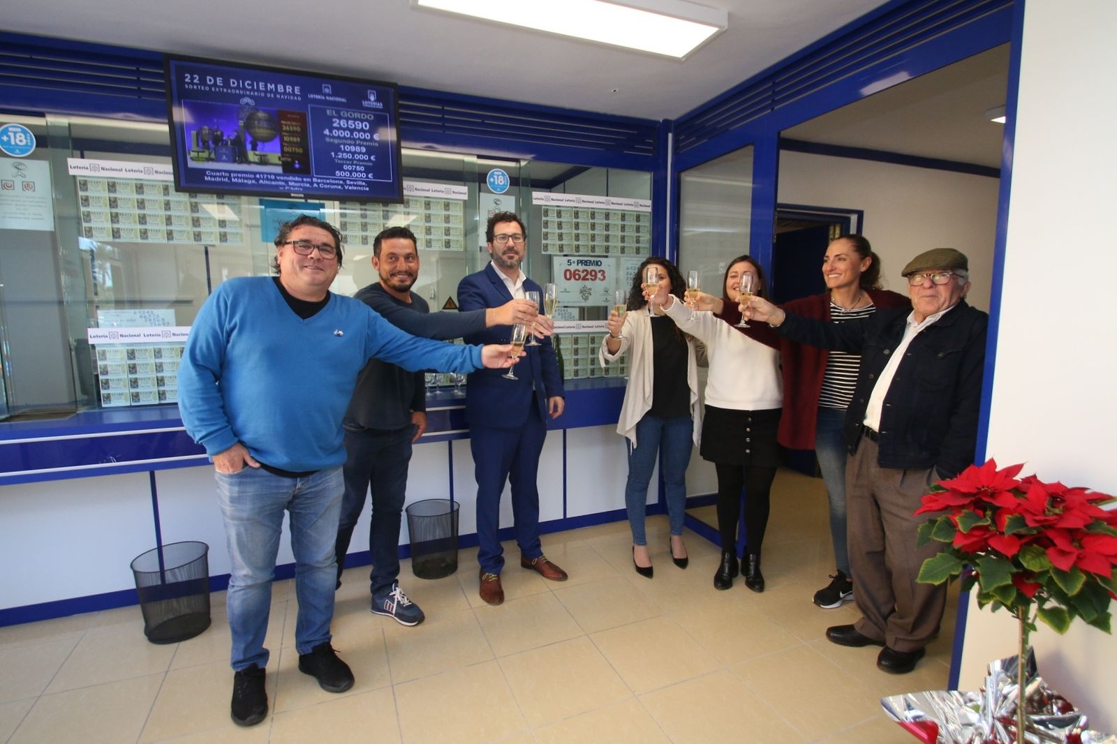 Administración de Roquetas de Mar, donde han tocado 1,8 millones de euros esta mañana.