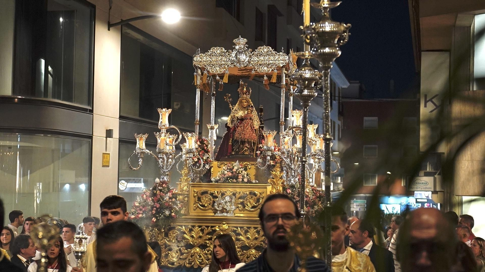 Fotografias de la procesión de la Virgen de Europa por las calles de Algeciras