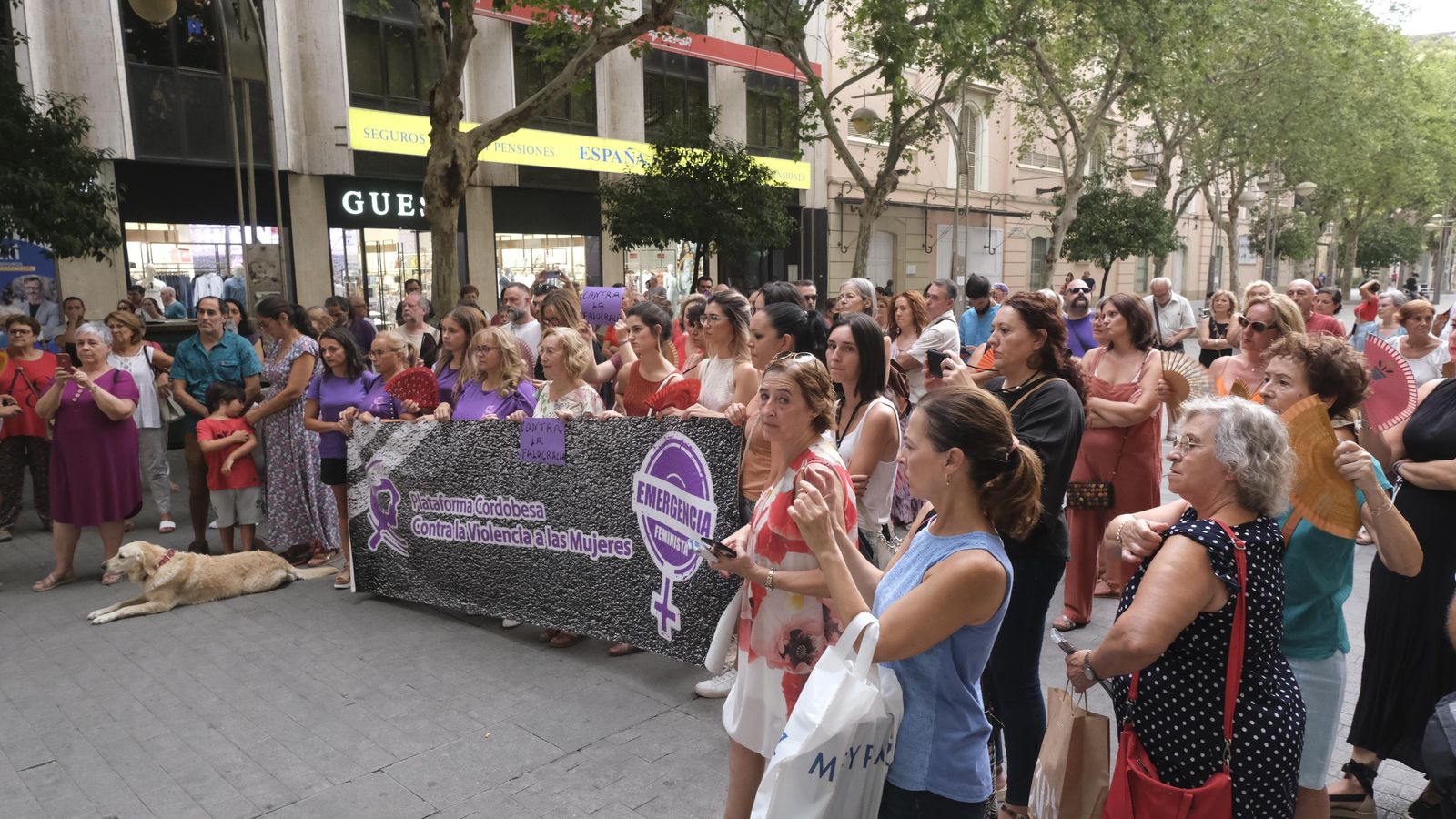 Concentración en el Bulevar Gran Capitán.