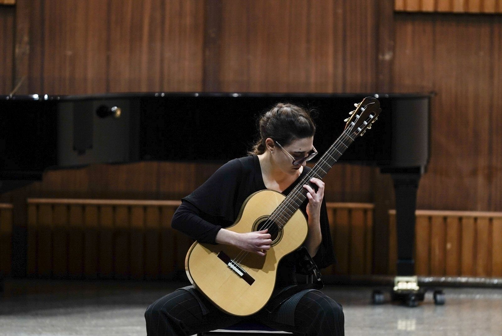 Inés Testa, durante su concierto.