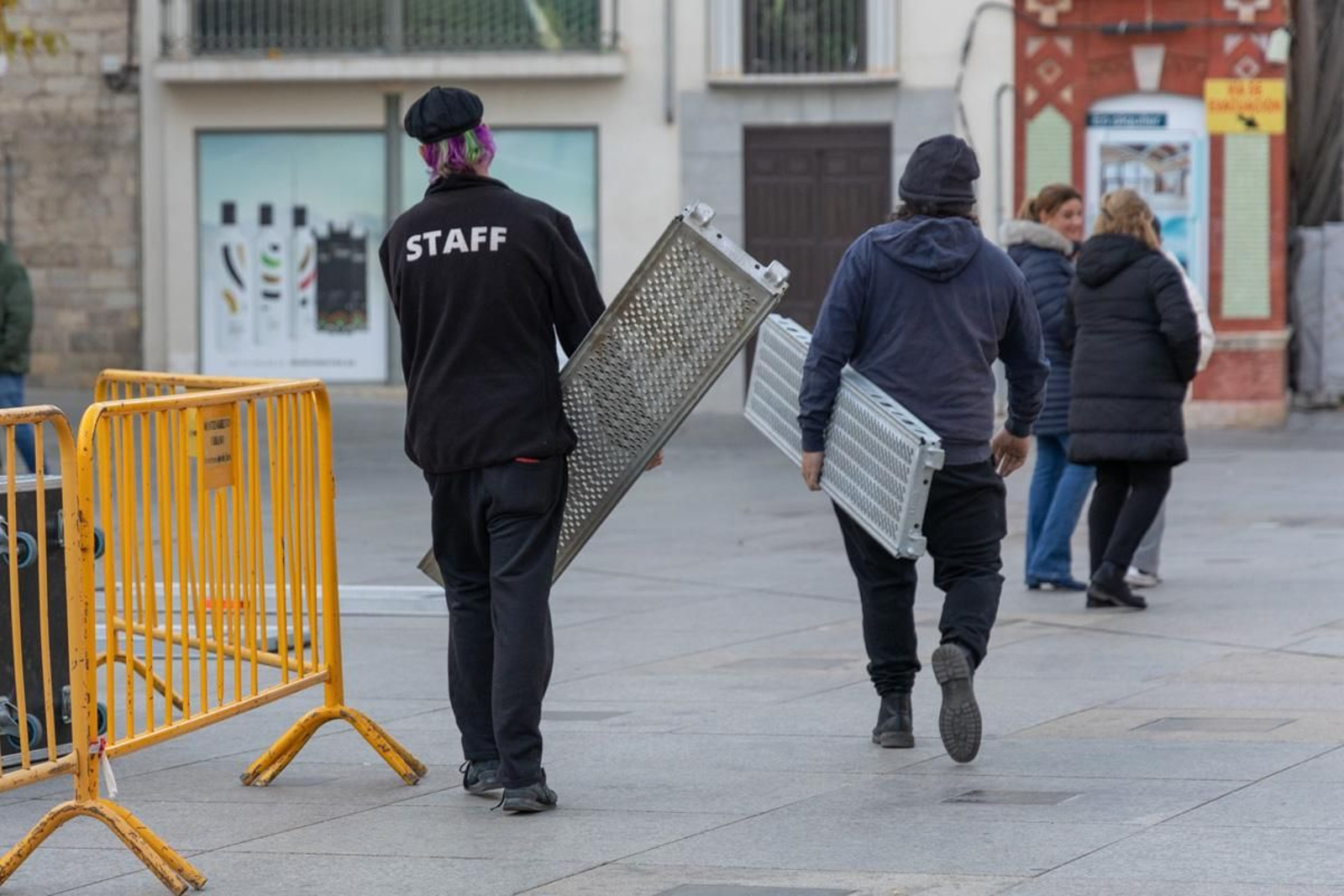 El trabajo tras las campanadas de Canal Sur en la Plaza de Santa María