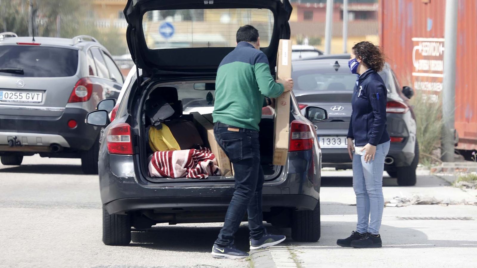 Las fotos del polígono de Palmones, tras el levantamiento del cierre  perimetral de Algeciras y Castellar