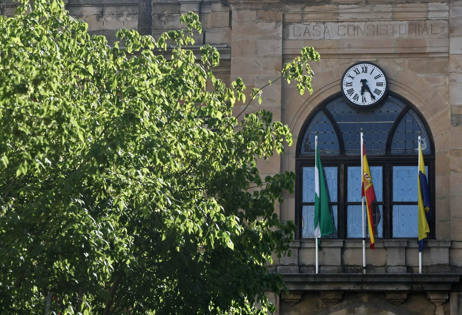 La fachada del Ayuntamiento de Algeciras.