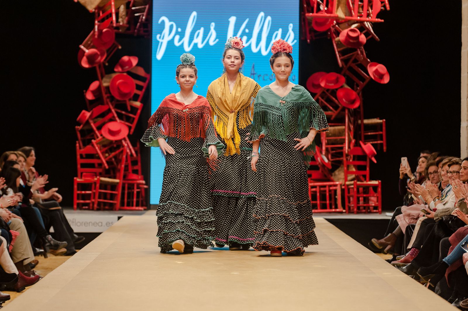 Pasarela Flamenca Jerez 2019: Pilar Villar, fotos del desfile