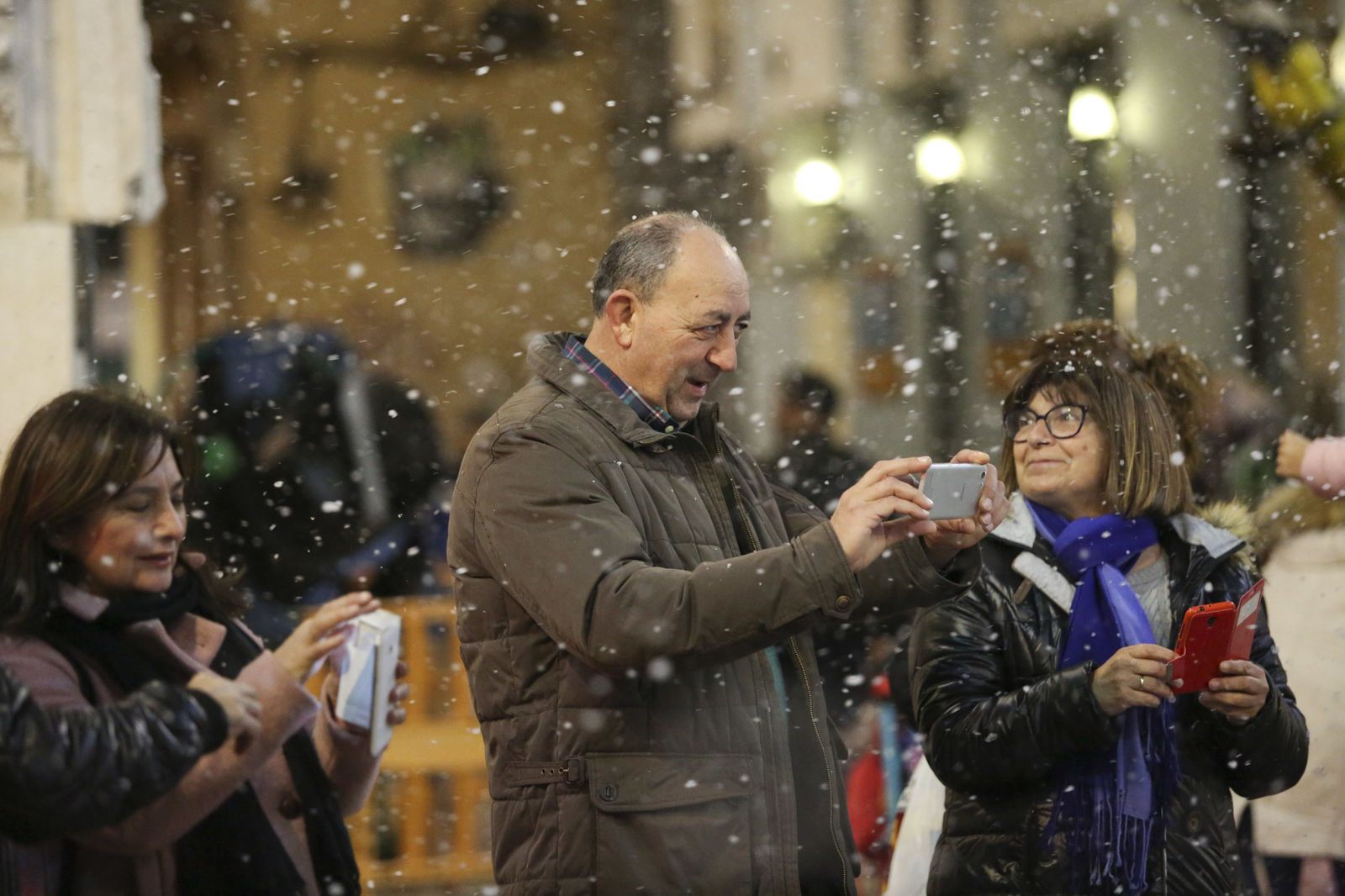 Blanca Navidad en la Plaza de las Flores