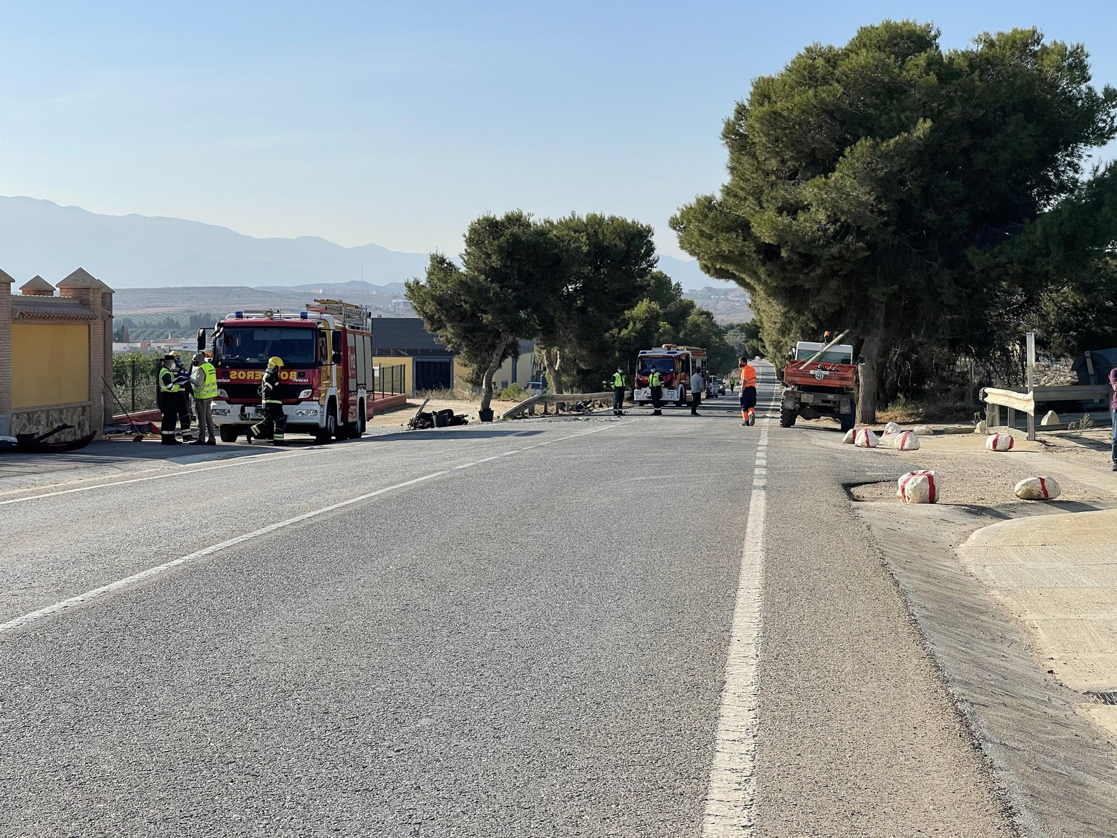 Accidente de tráfico en la N-340 en Vera.