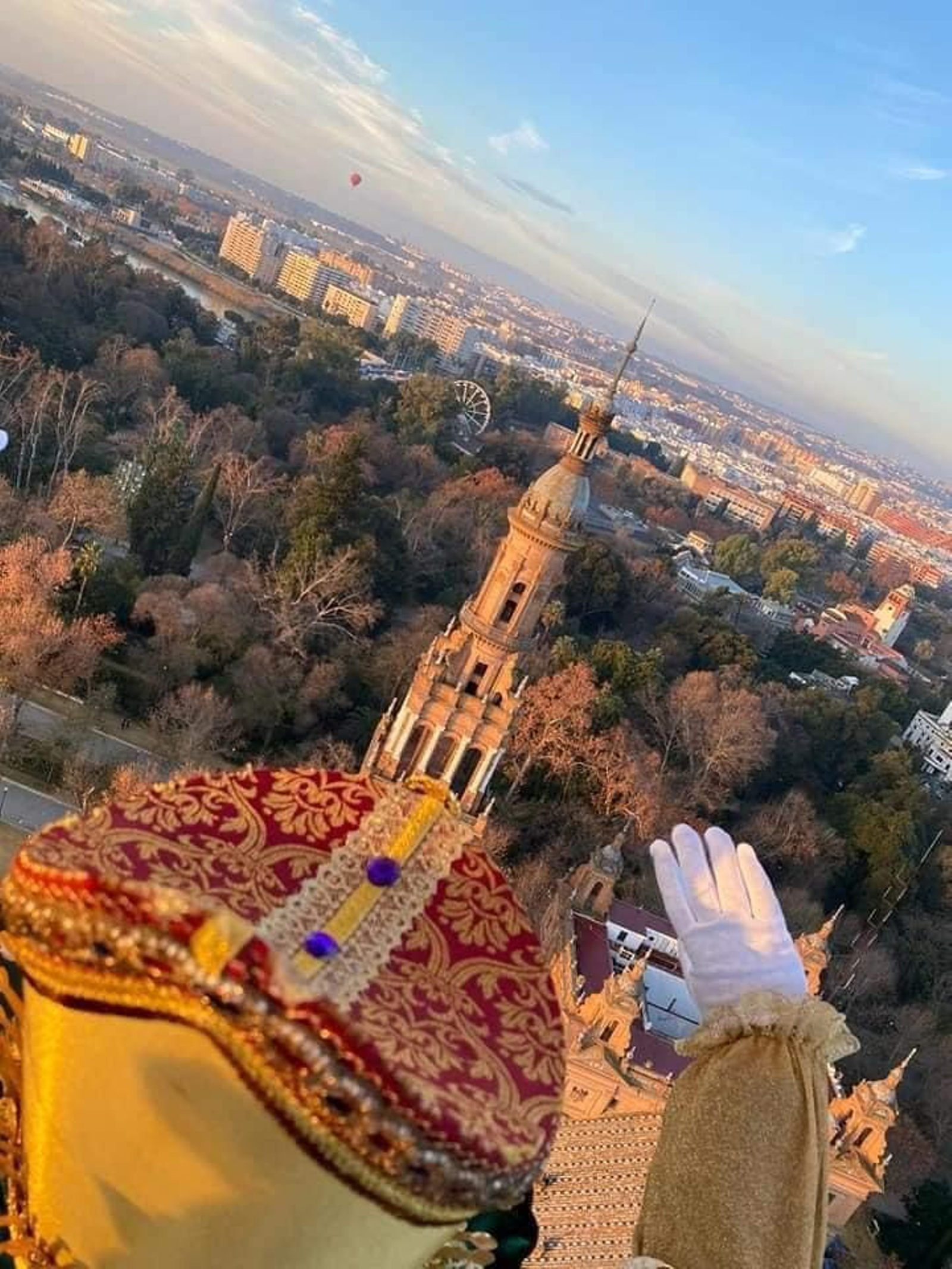 Imágenes del vuelo de los Reyes Magos