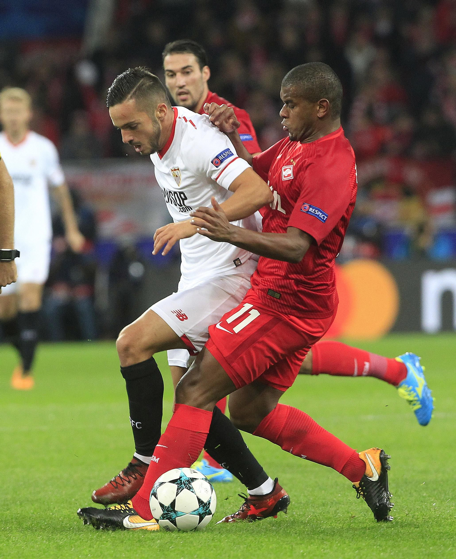 Las imágenes del Spartak de Moscú-Sevilla FC