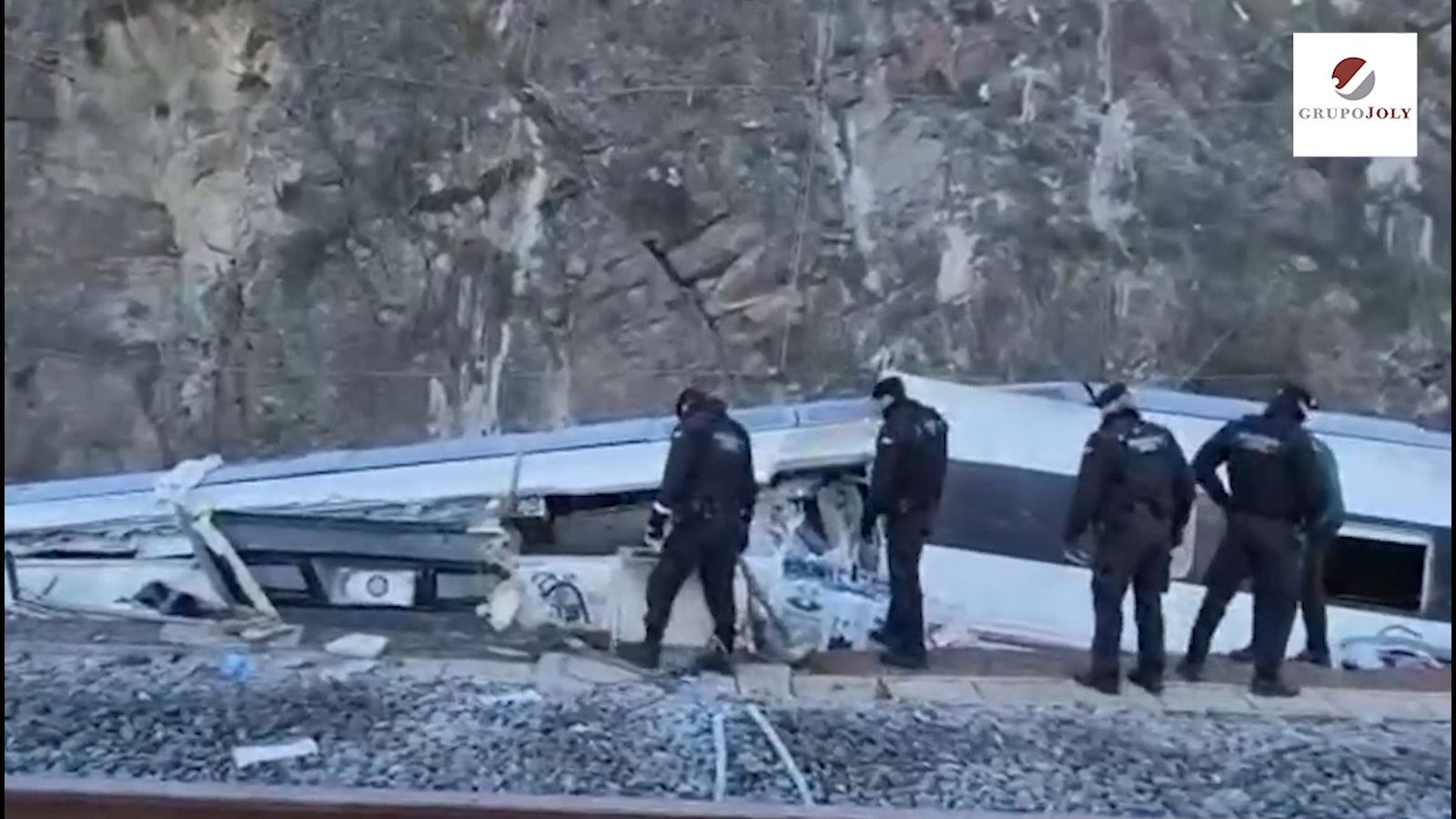 Video Guardia Civil tren