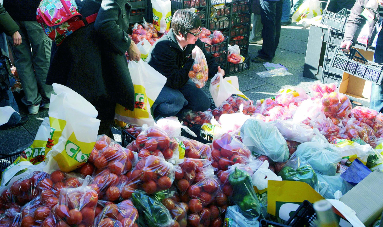 Movilización agraria en Madrid en febrero en 2019 contra un nuevo acuerdo con Marruecos.