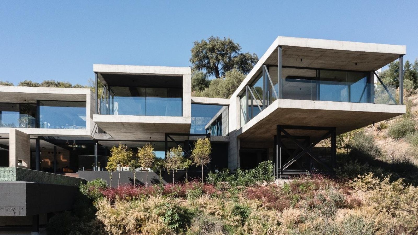 El exterior de Villa Waterfall.